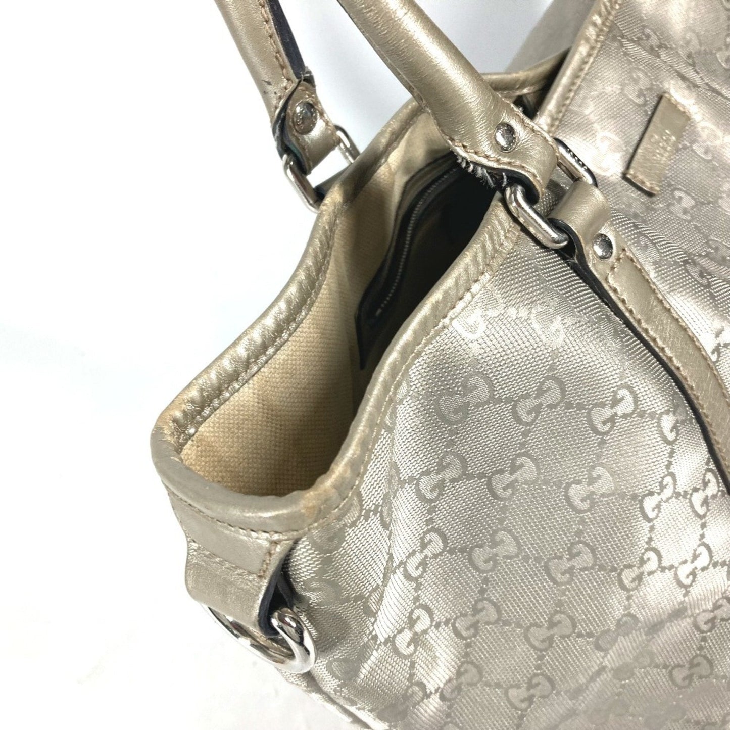 Gucci Gg Imprimé Beige Gold Gg Imprimé Shoulder Bag Tote Bag