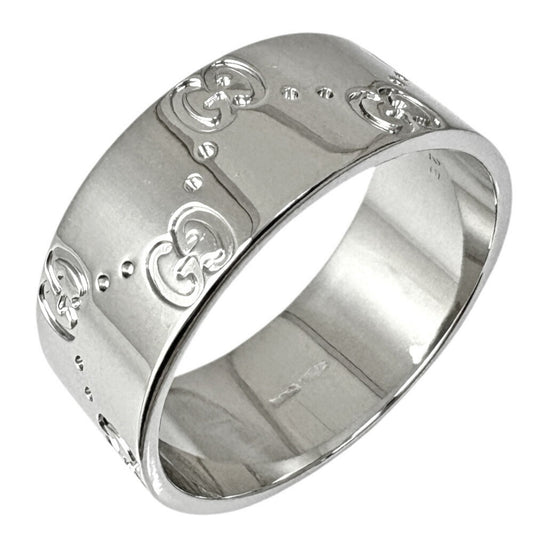 Gucci Icon Silver White Gold (18K) Band Ring ()
