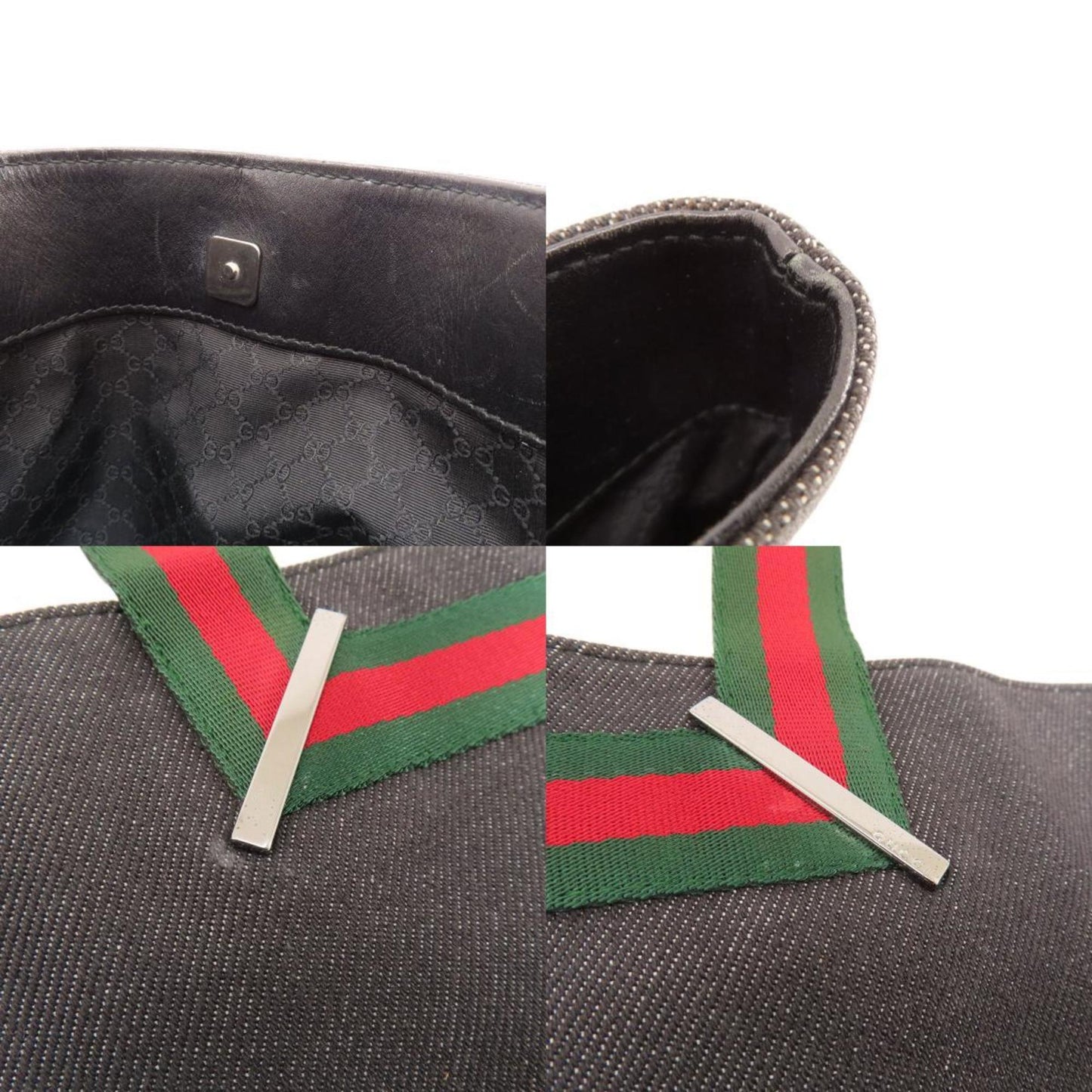 Gucci Black Denim Handbag
