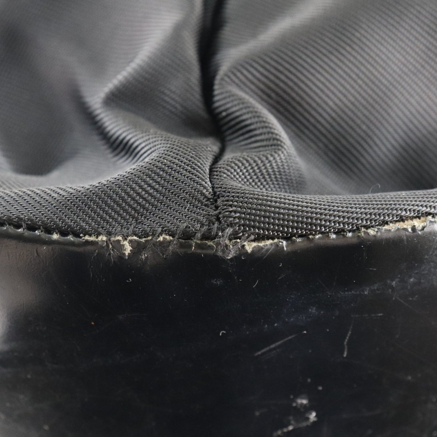 Gucci Black Brown Nylon Canvas Tote Bag