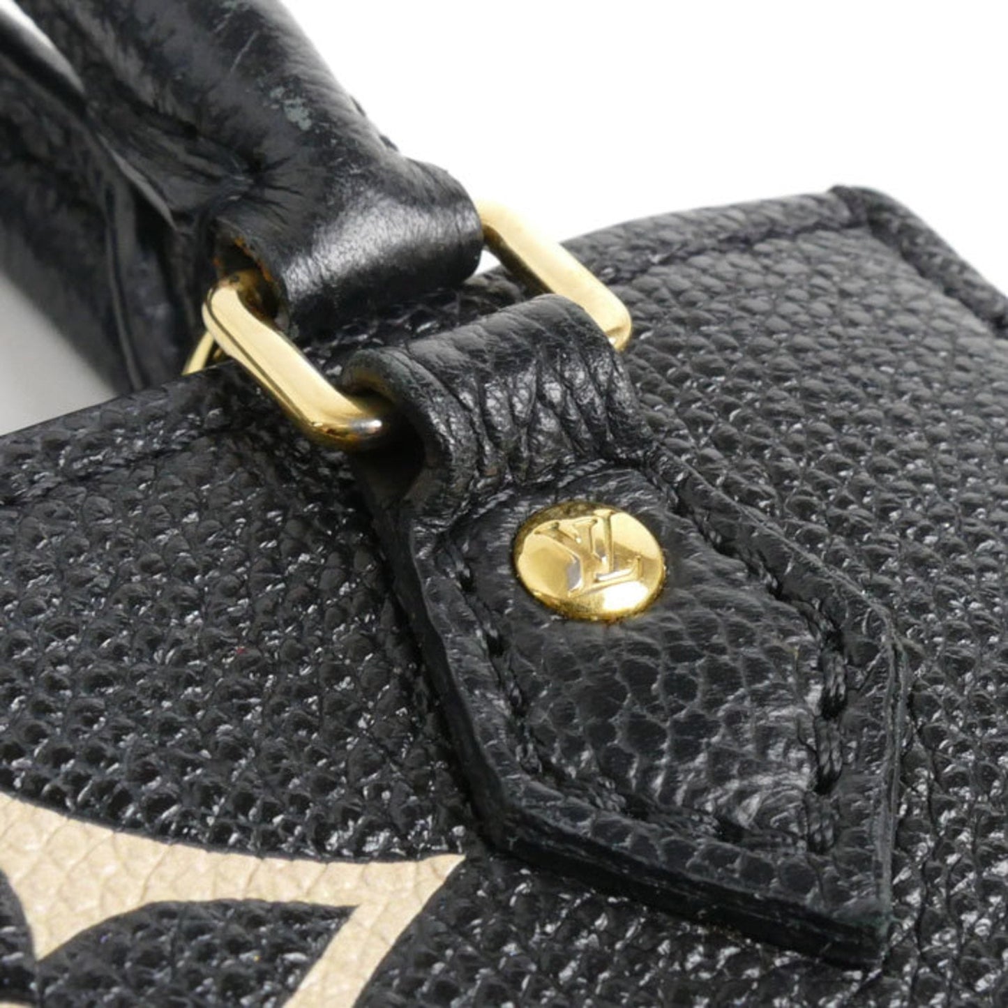 Louis Vuitton Beige Black Monogram Empreinte Shoulder Bag