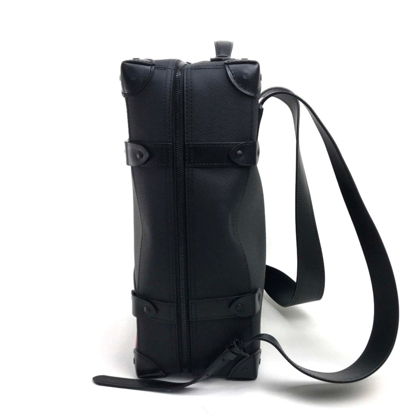 Louis Vuitton Black Leather Backpack