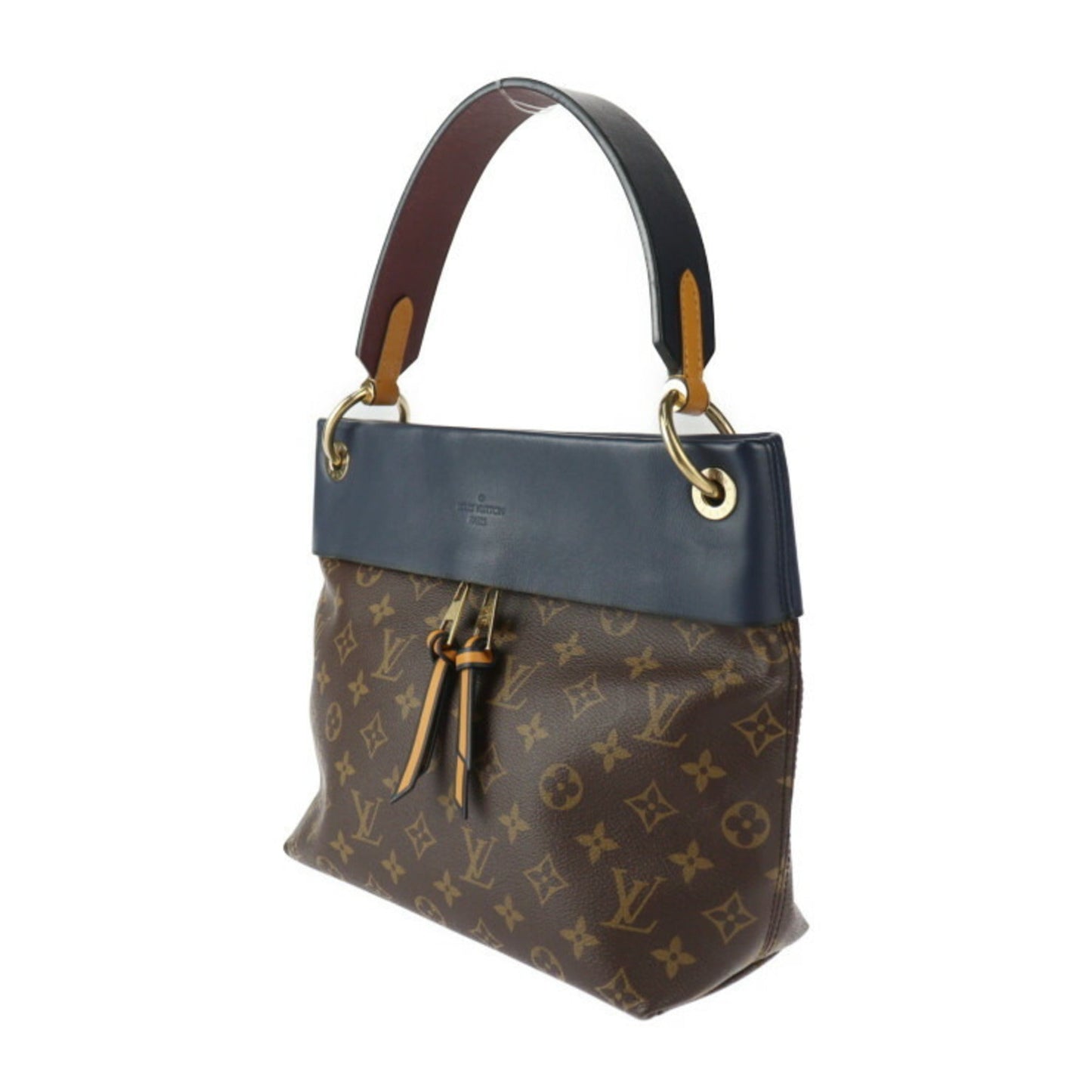 Louis Vuitton Brown Monogram Leather Handbag Shoulder Bag Tote Bag