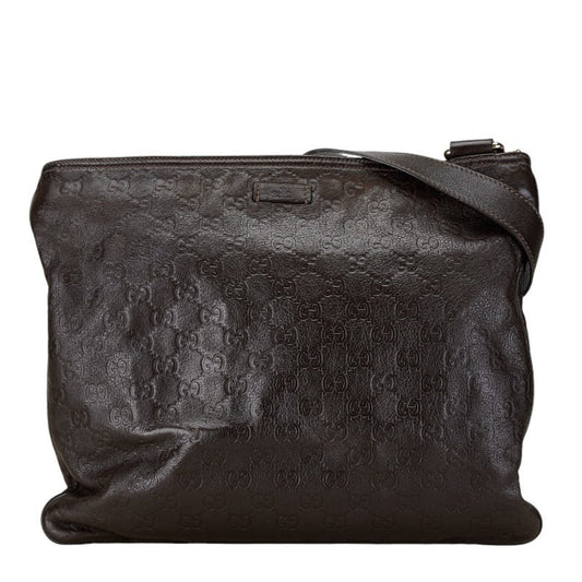 Gucci Brown Leather Shoulder Bag ()