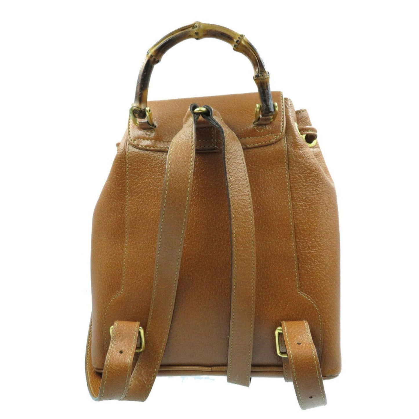 Gucci Bamboo Brown Bamboo Leather Backpack