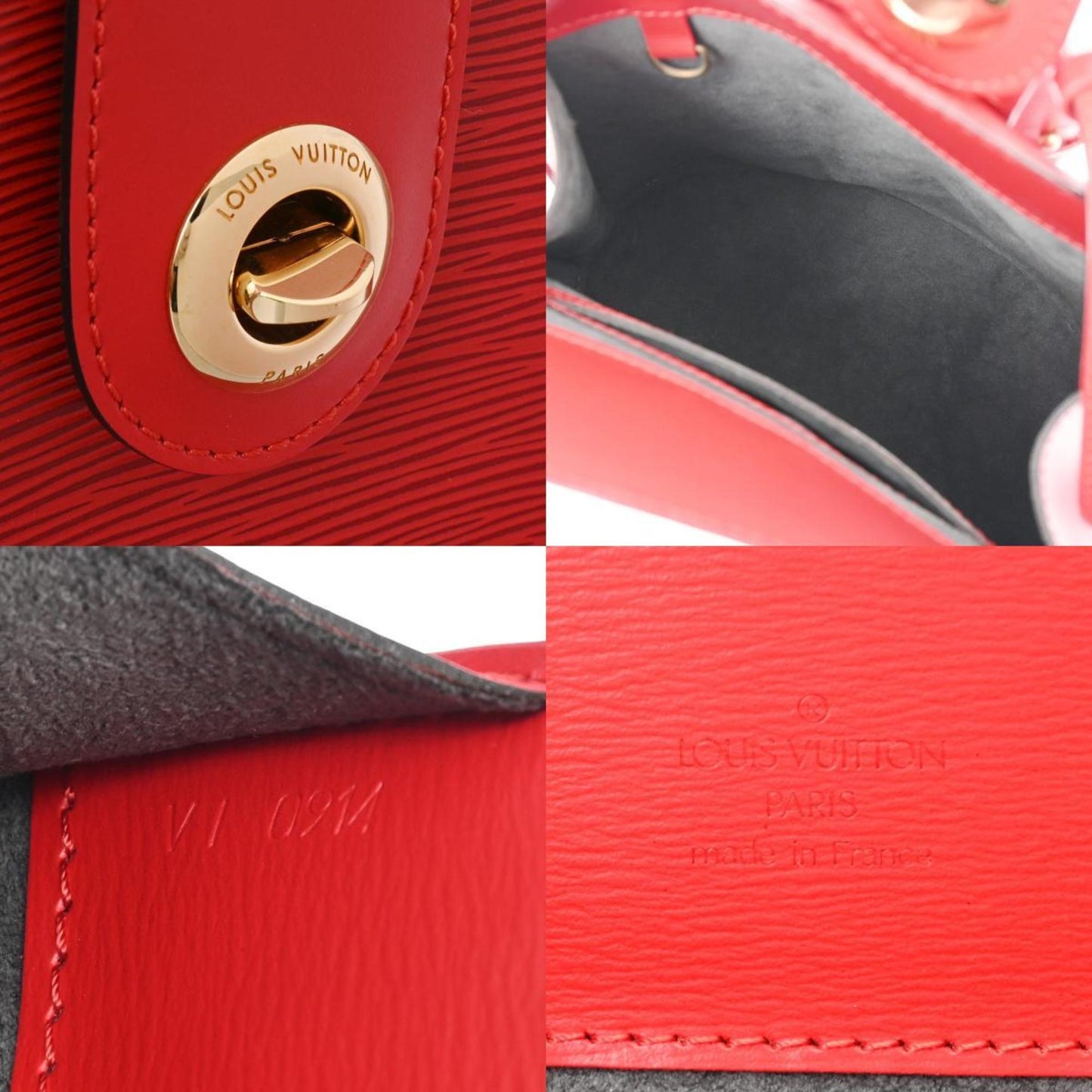 Louis Vuitton Castilian Red Epi Leather Shoulder Bag