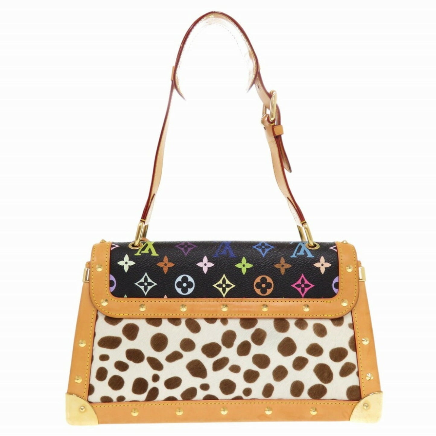 Louis Vuitton Black Multi-Color Noir Monogram Multicolore Leather Shoulder Bag