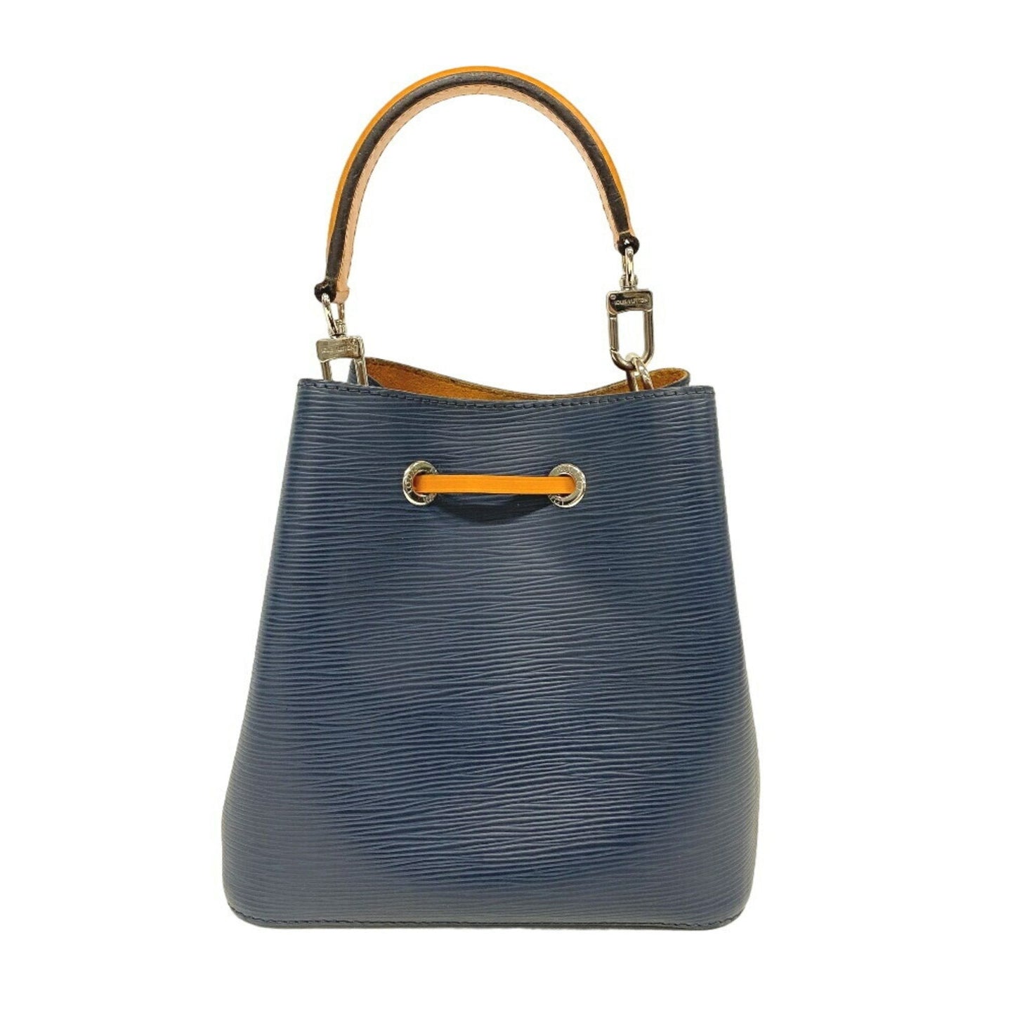Louis Vuitton Navy Leather Handbag Shoulder Bag