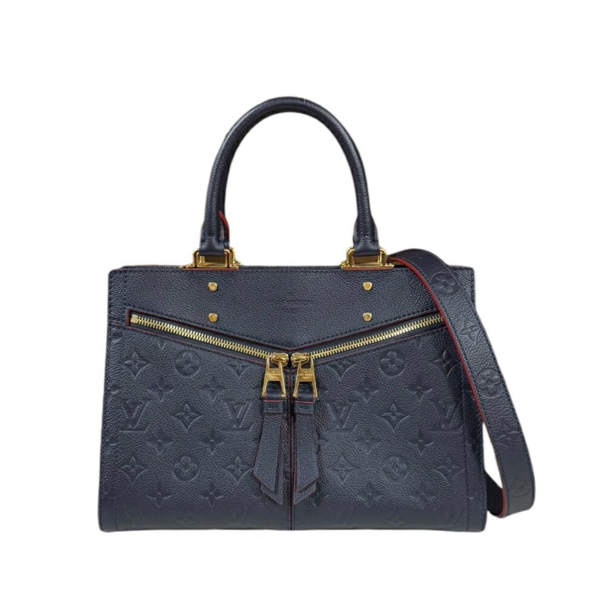 Louis Vuitton Marine Rouge Navy Red Color Monogram Empreinte Shoulder Bag ()