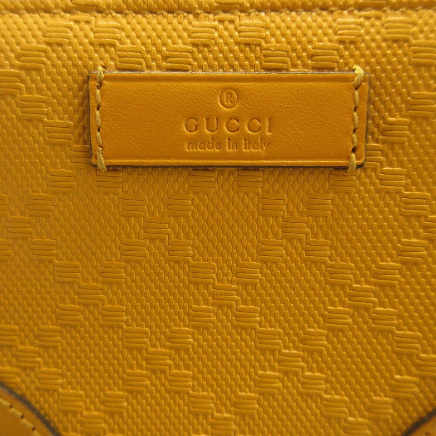 Gucci Yellow Leather Coin Purse/Coin Case