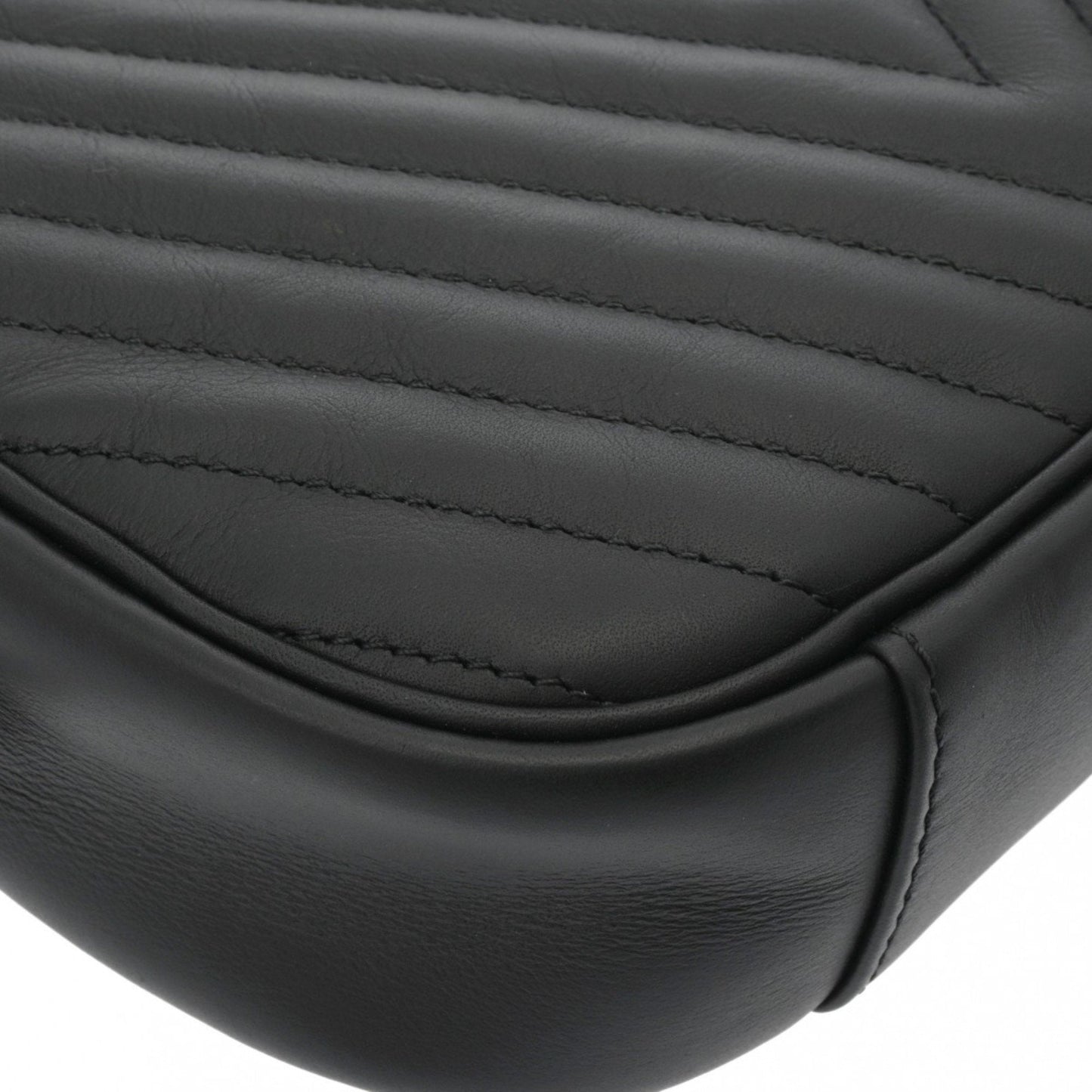 Louis Vuitton Noir Leather Shoulder Bag