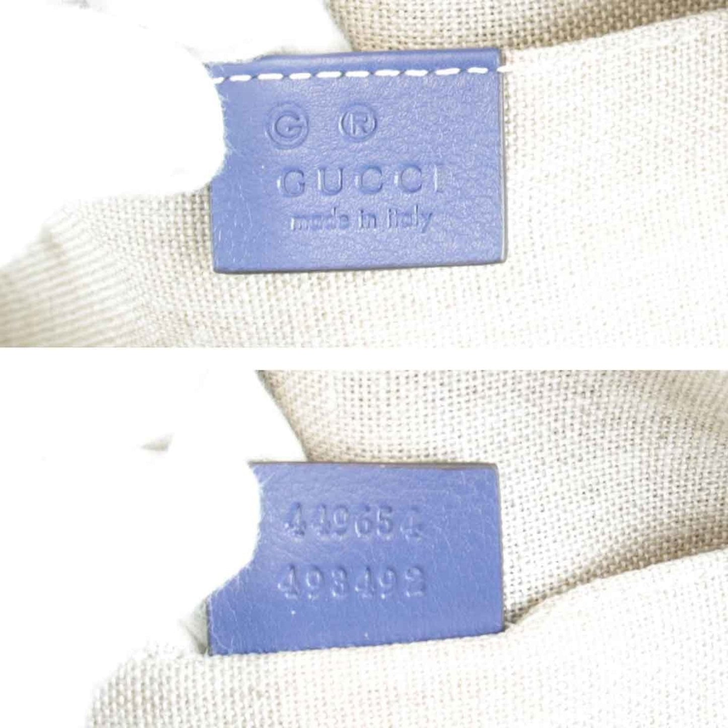Gucci Blue Leather Handbag