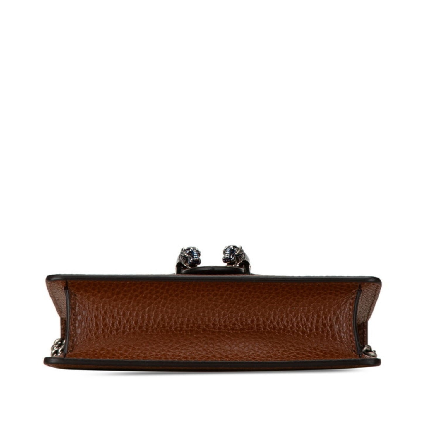 Gucci Brown Navy Denim Leather Shoulder Bag