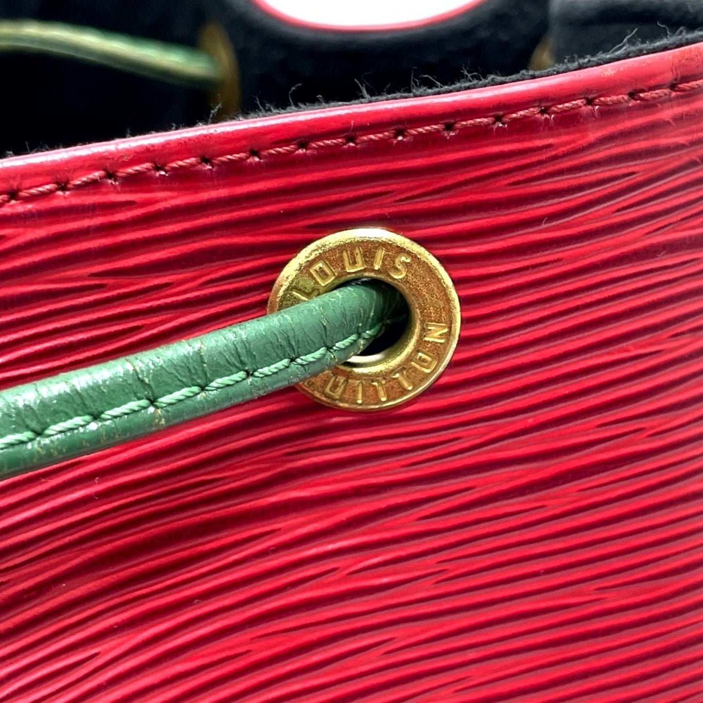 Louis Vuitton Red Leather Shoulder Bag