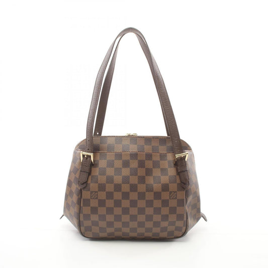Louis Vuitton Brown Coated Canvas Shoulder Bag ()