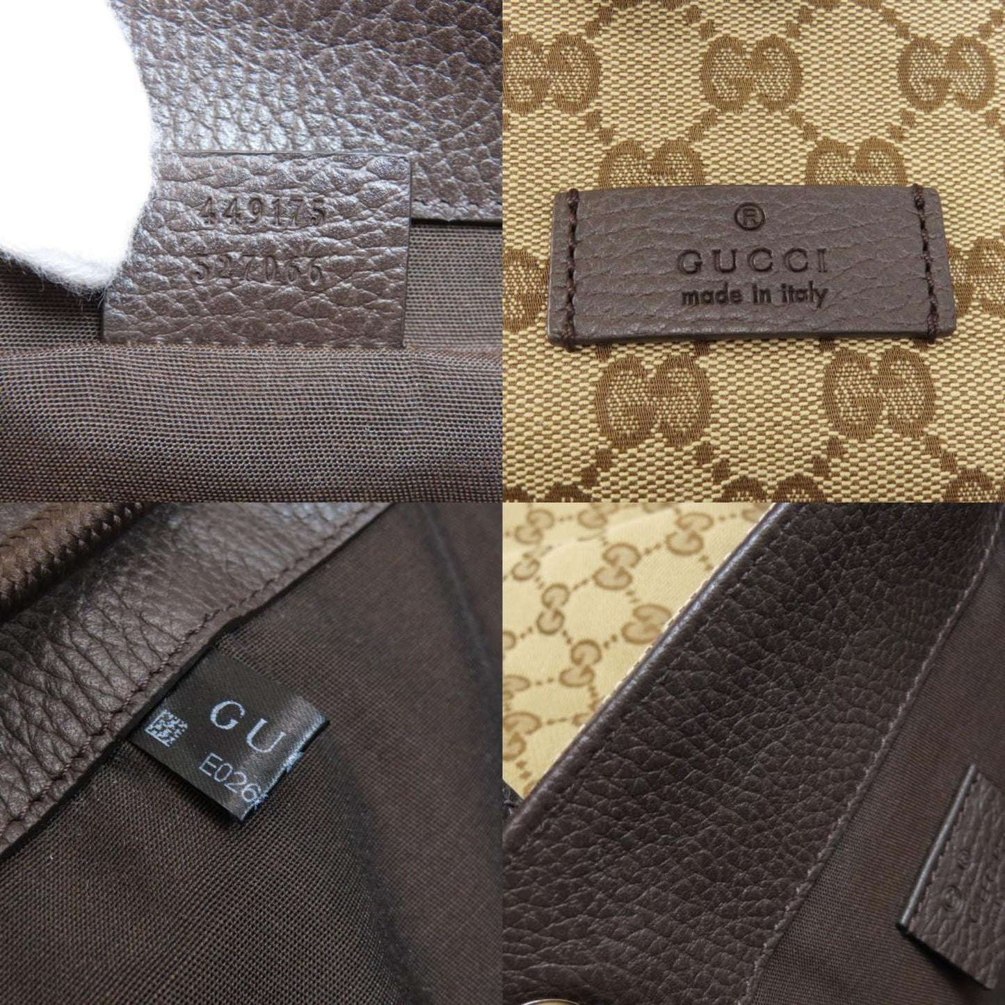 Gucci Brown Canvas Shoulder Bag