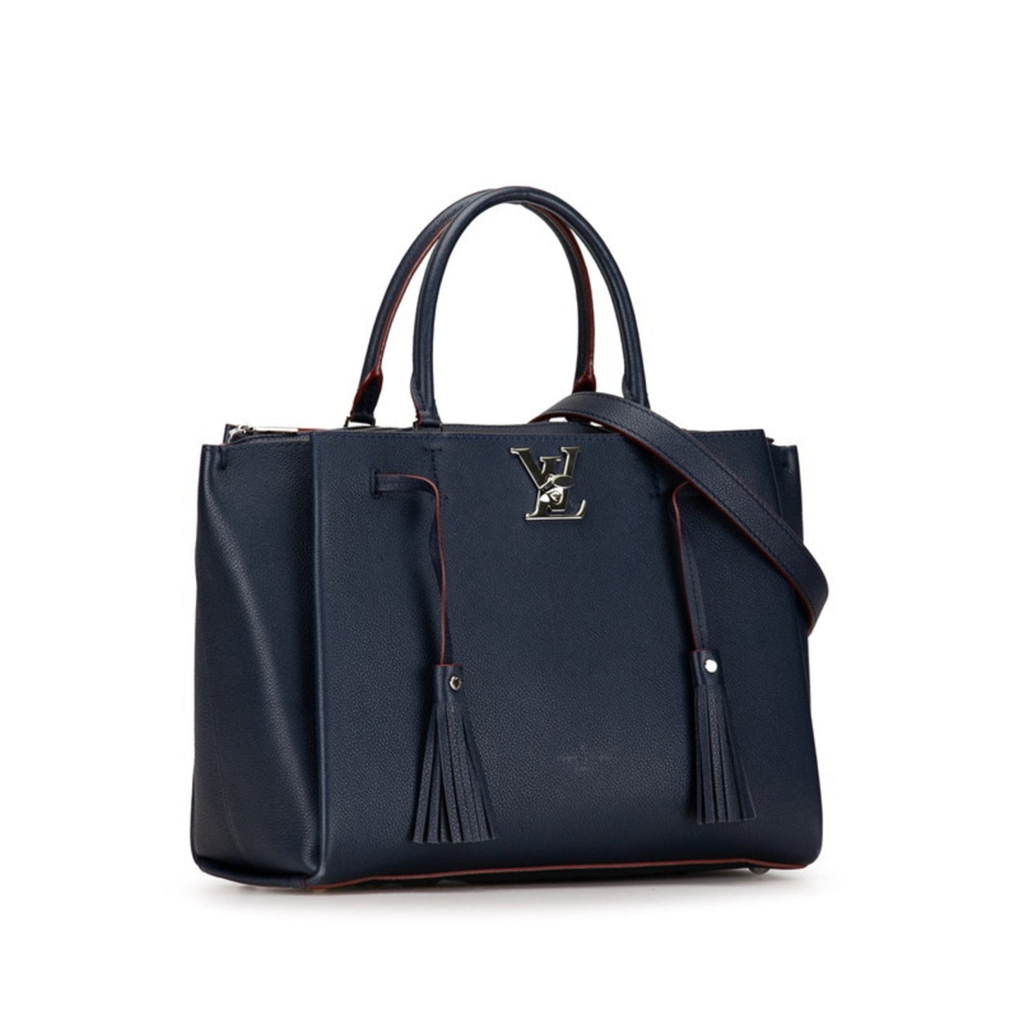 Louis Vuitton Marine Rouge Navy Leather Handbag Shoulder Bag