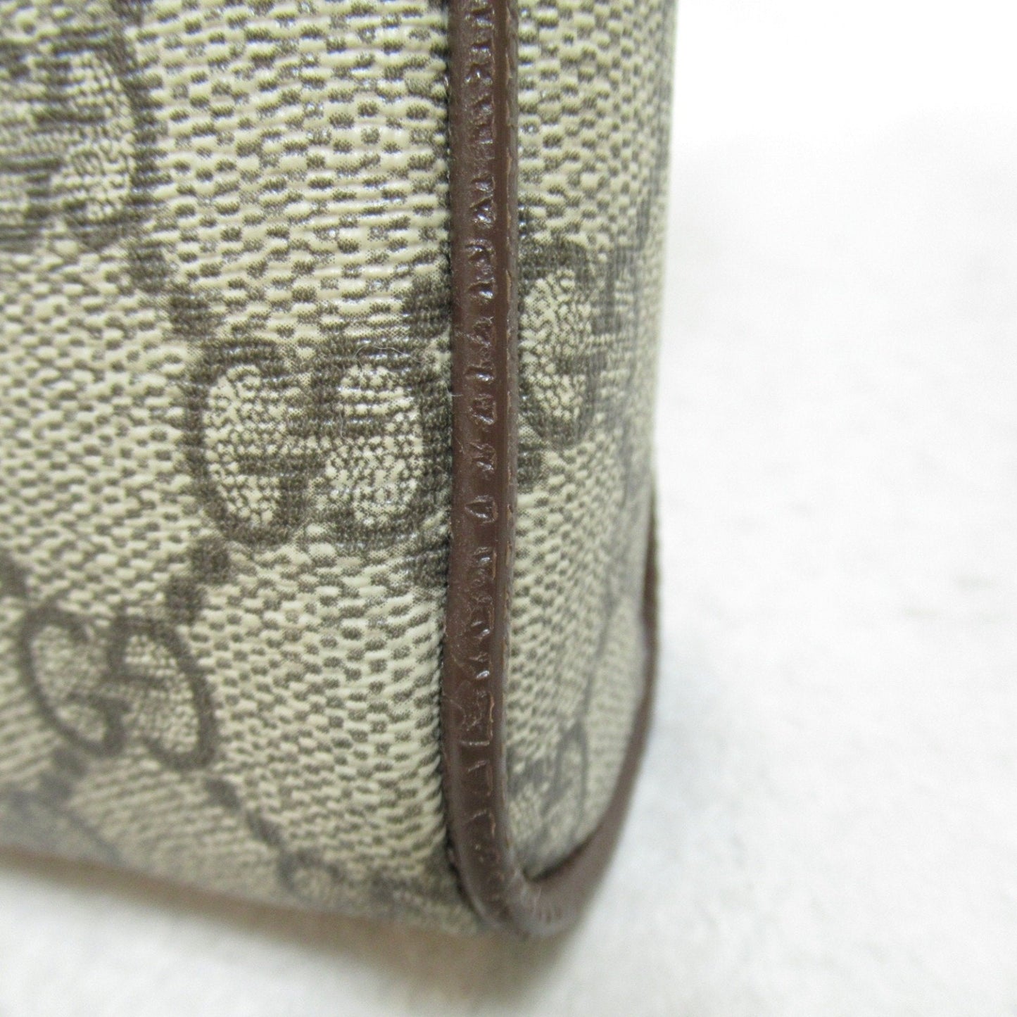 Gucci Beige Brown Canvas Gg Supreme Shoulder Bag