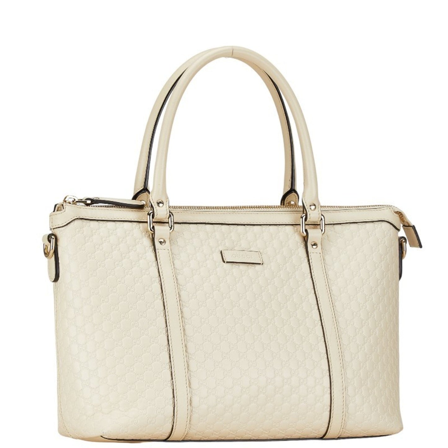 Gucci White Leather Handbag Shoulder Bag
