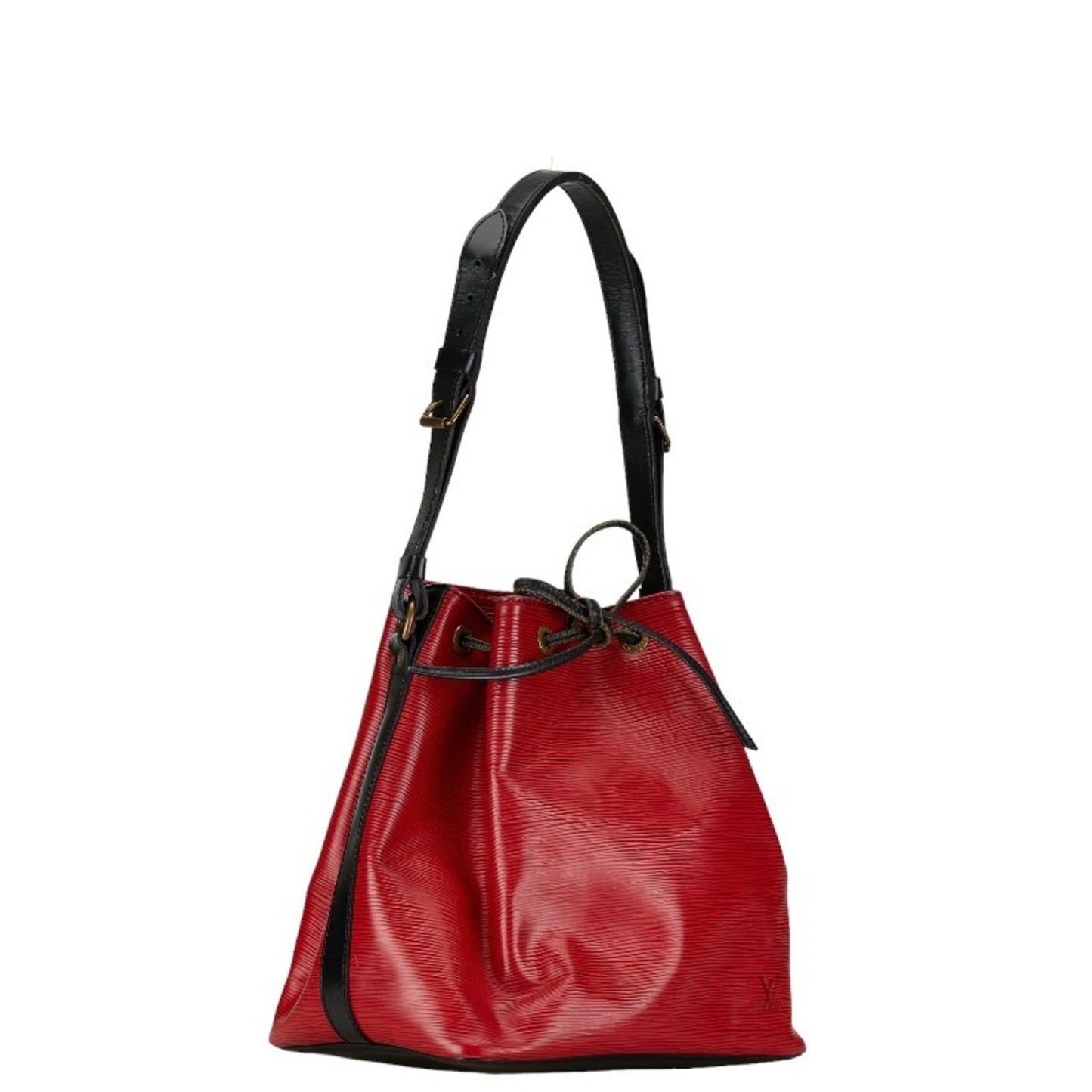 Louis Vuitton Castilian Red Noir Epi Leather Shoulder Bag