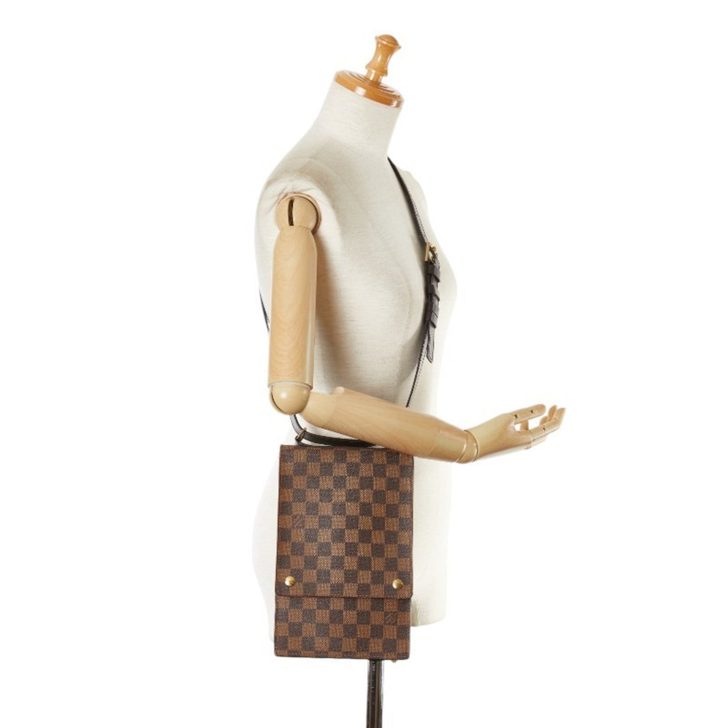Louis Vuitton Brown Pvc Leather Shoulder Bag
