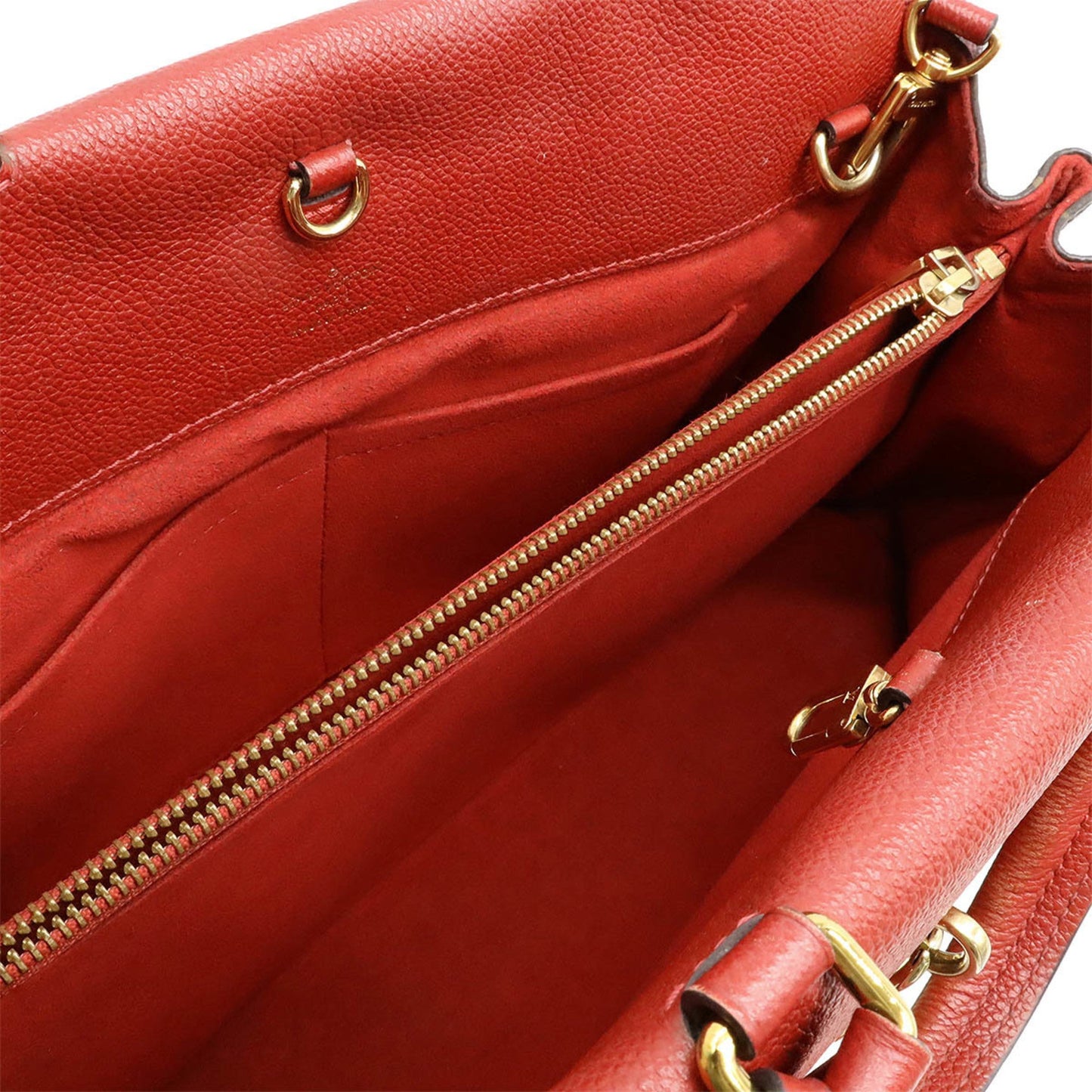 Louis Vuitton Cerise Red Color Monogram Leather Handbag Shoulder Bag