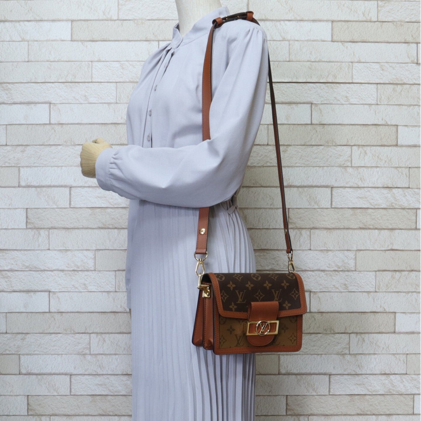 Louis Vuitton Brown Monogram Reverse Shoulder Bag