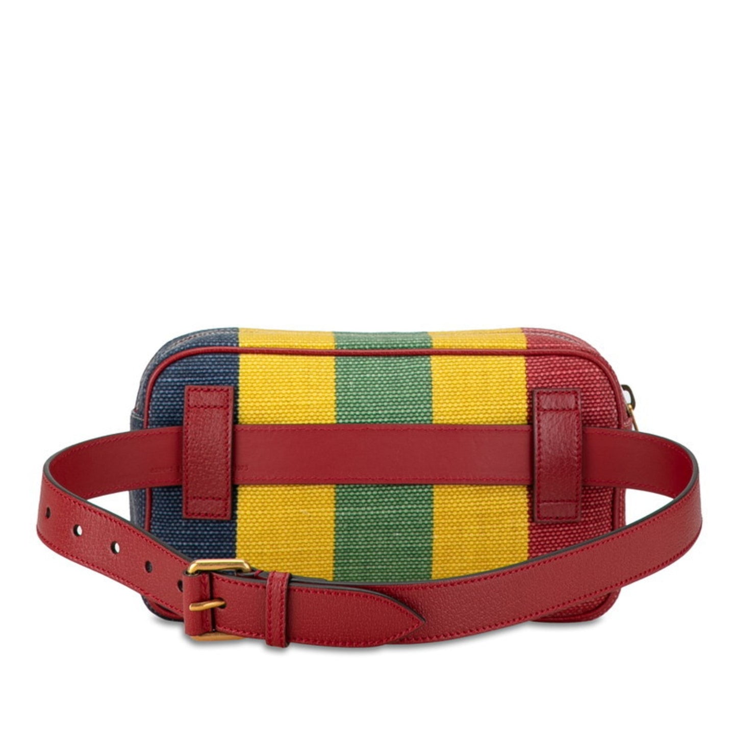 Gucci Multi-Color Red Color Canvas Leather Fanny Pack Pochette Sling Bag