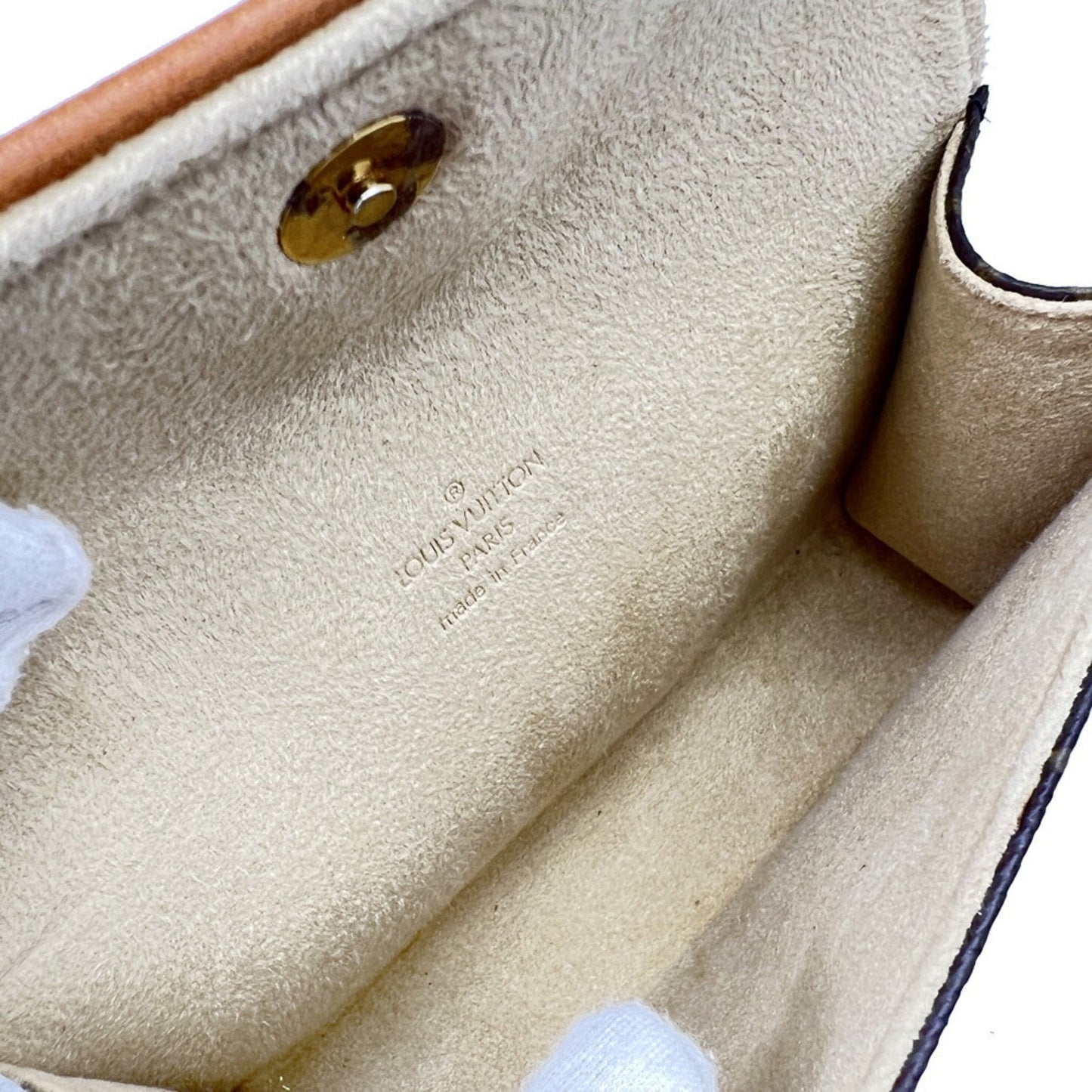 Louis Vuitton Brown Pvc Leather Pochette Pouch Shoulder Bag