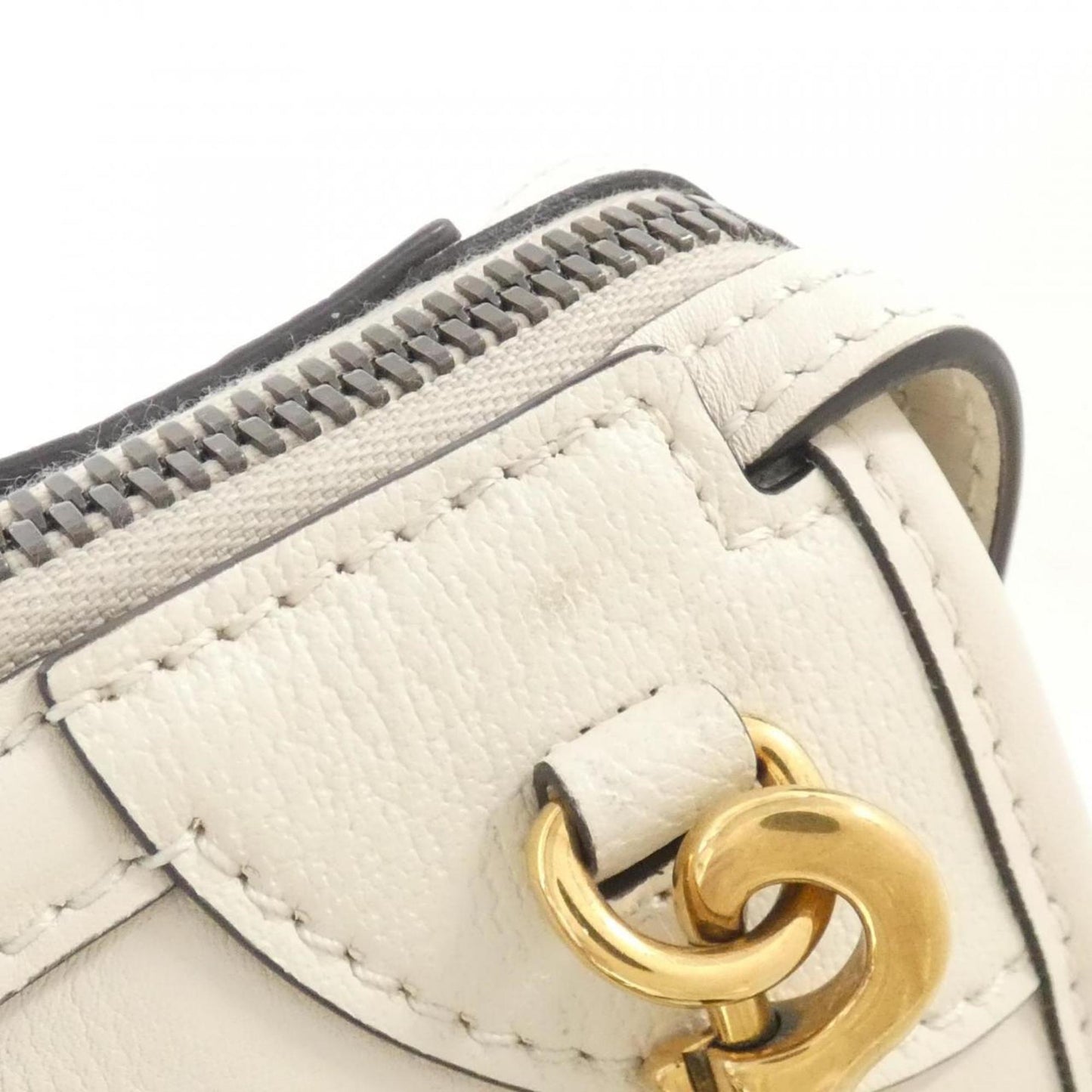 Gucci White Leather Handbag