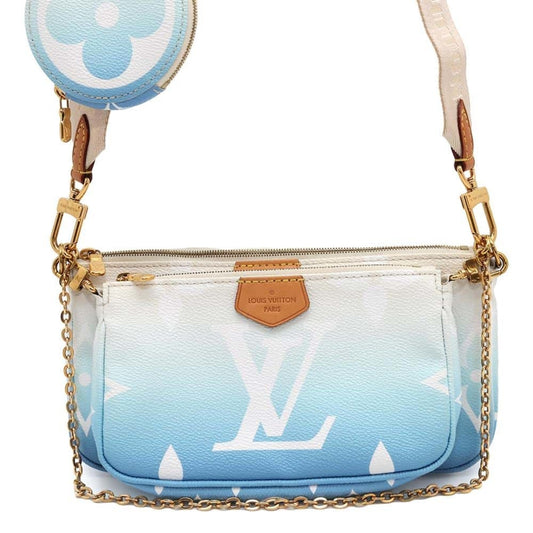 Louis Vuitton Monogram Blue Monogram Pochette Shoulder Bag