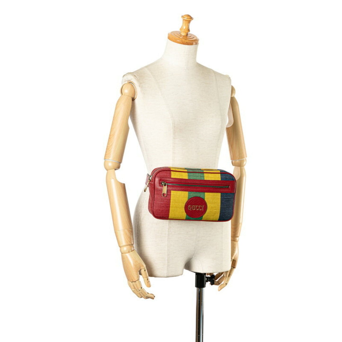 Gucci Multi-Color Red Color Canvas Leather Fanny Pack Pochette Sling Bag