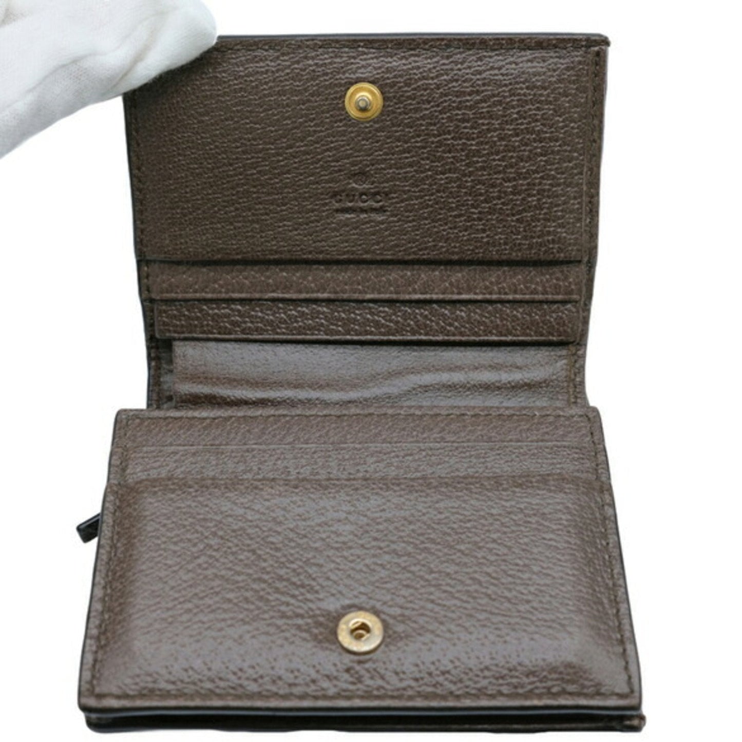 Gucci Beige Brown Multi-Color Gg Supreme Wallet (Bi-Fold)