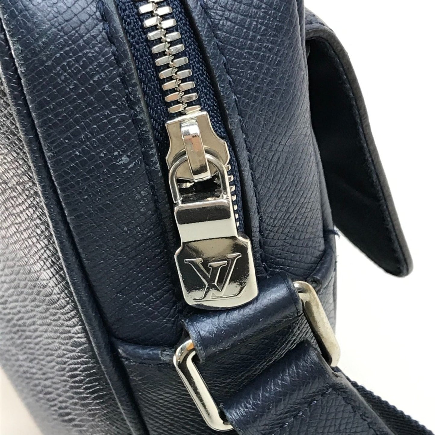 Louis Vuitton Navy Leather Shoulder Bag