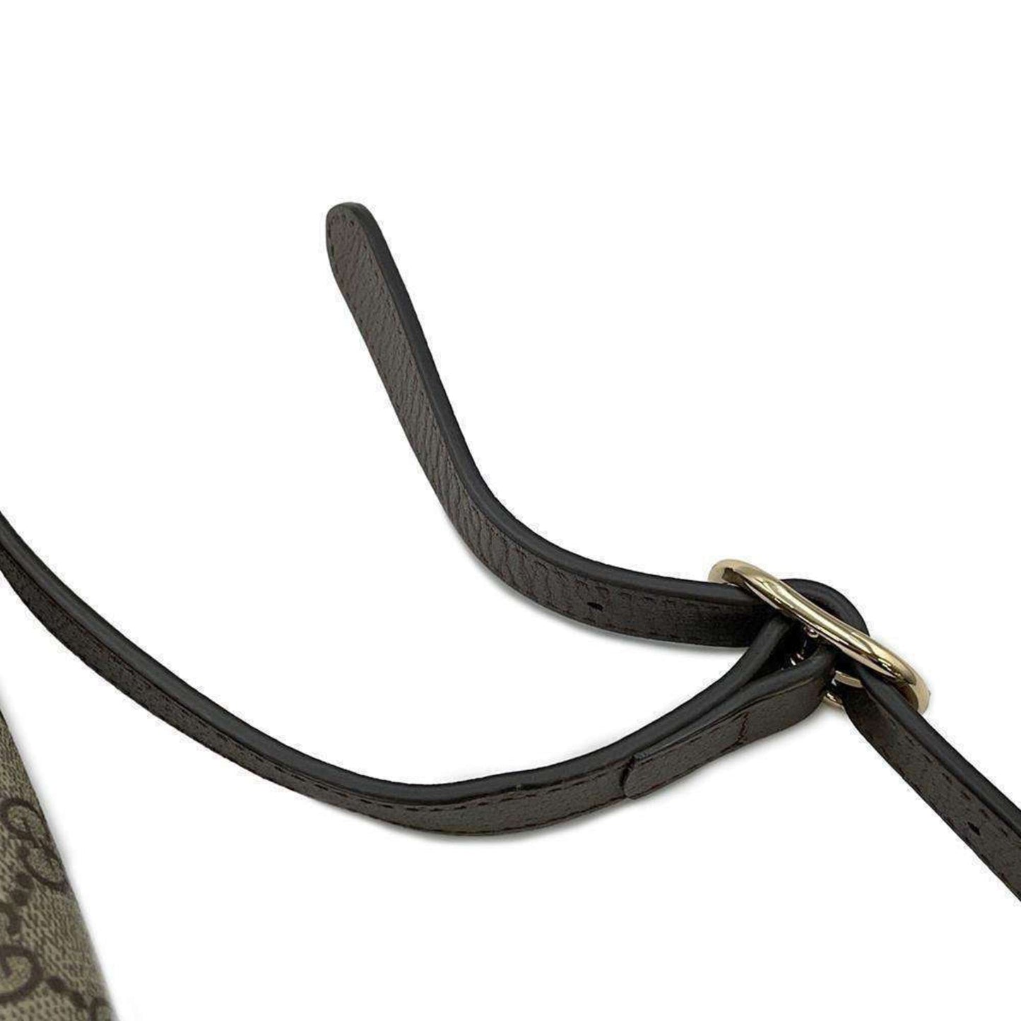 Gucci Beige Brown Pvc Leather Shoulder Bag