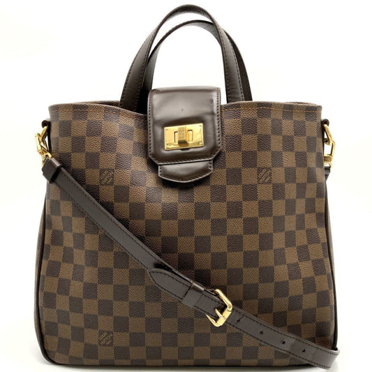 Louis Vuitton Brown Damier Canvas Handbag Shoulder Bag ()
