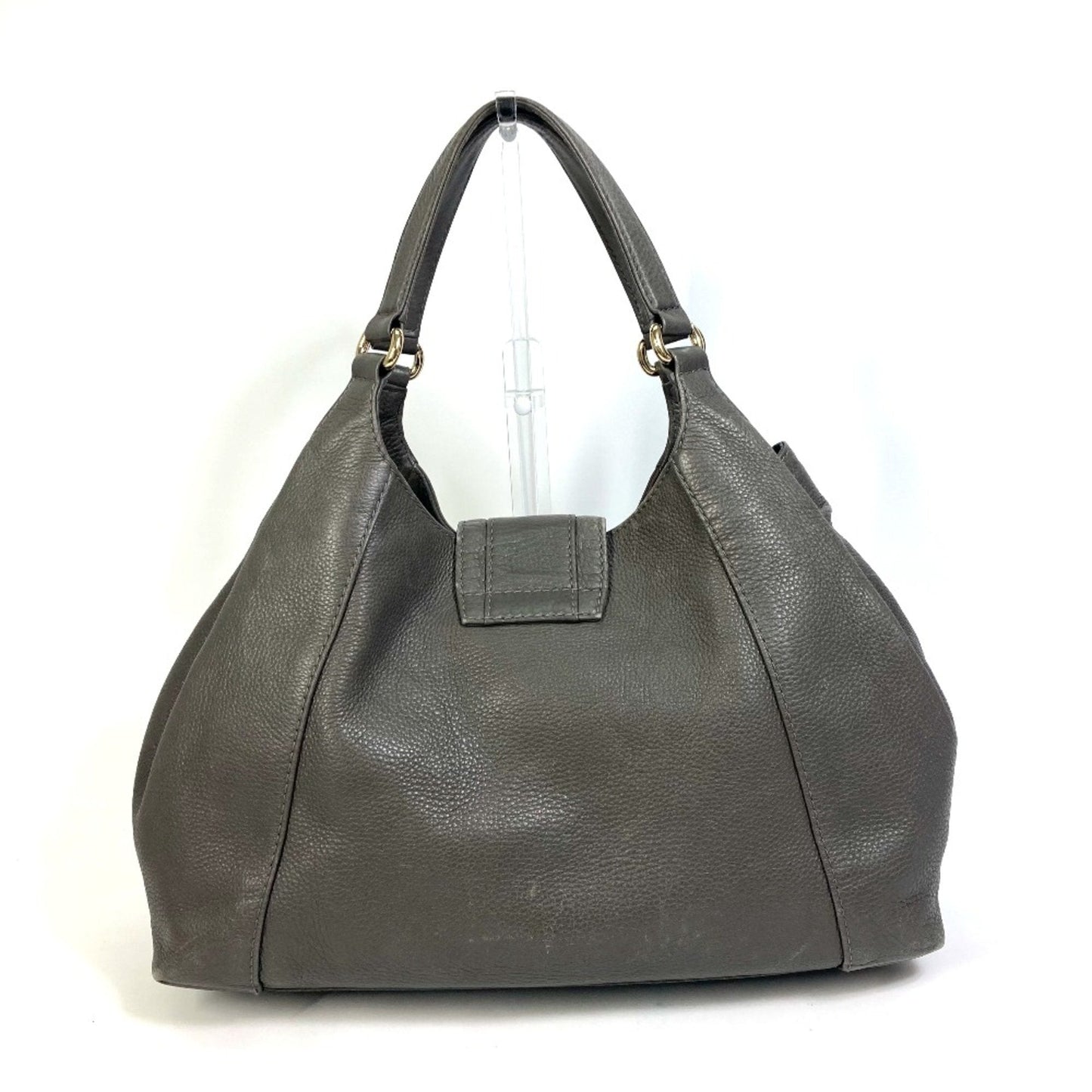 Gucci Gray Leather Tote Bag