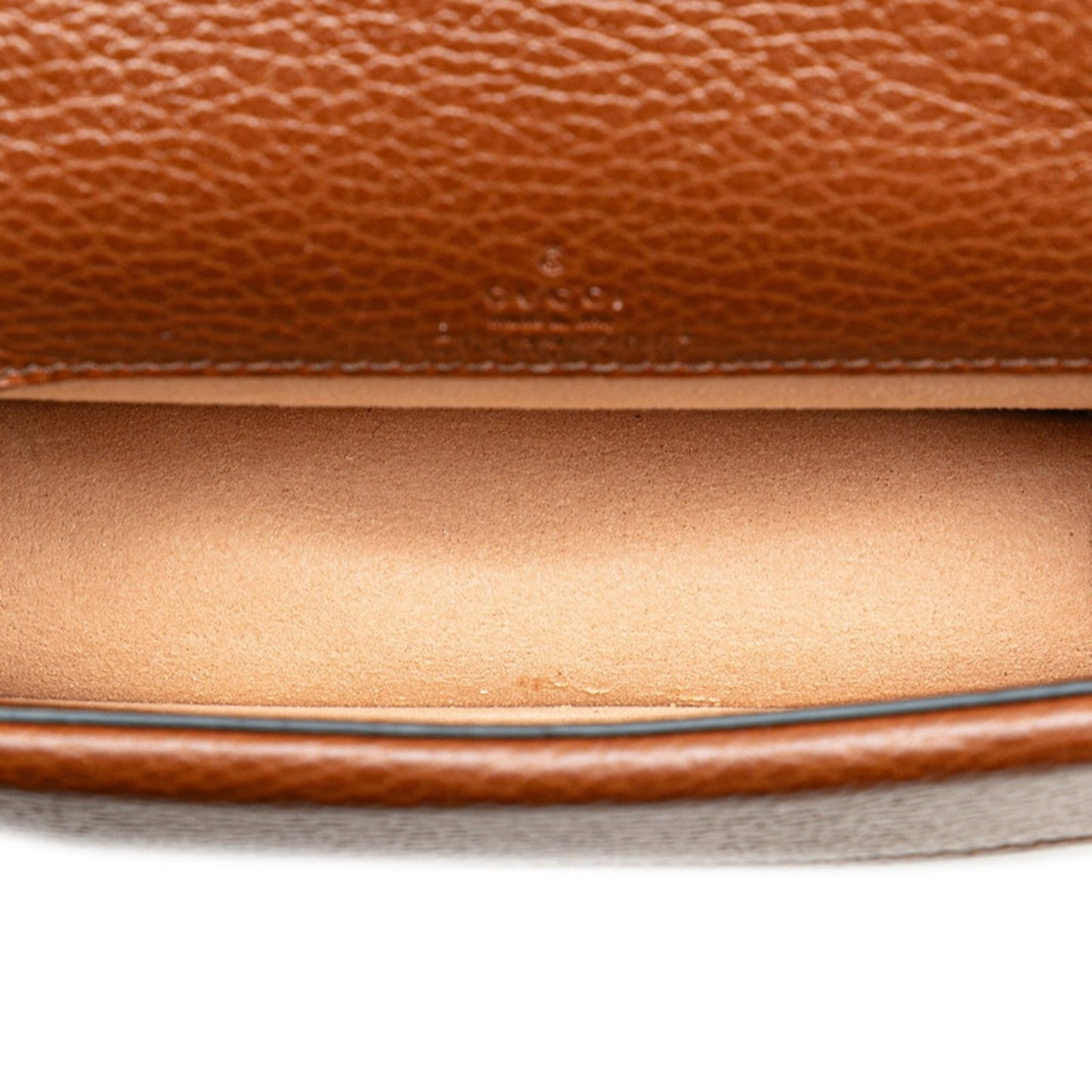 Gucci Brown Navy Denim Leather Shoulder Bag