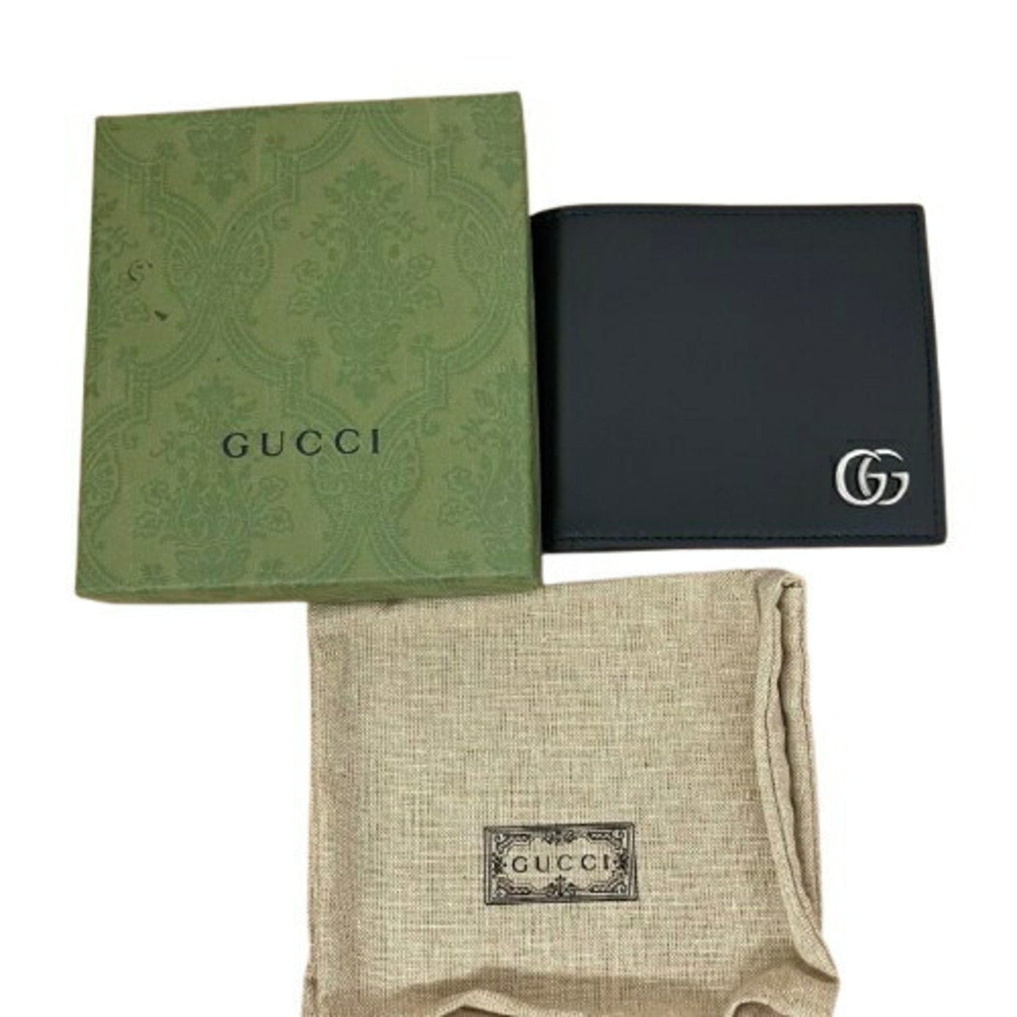Gucci Black Leather Wallet (Bi-Fold)