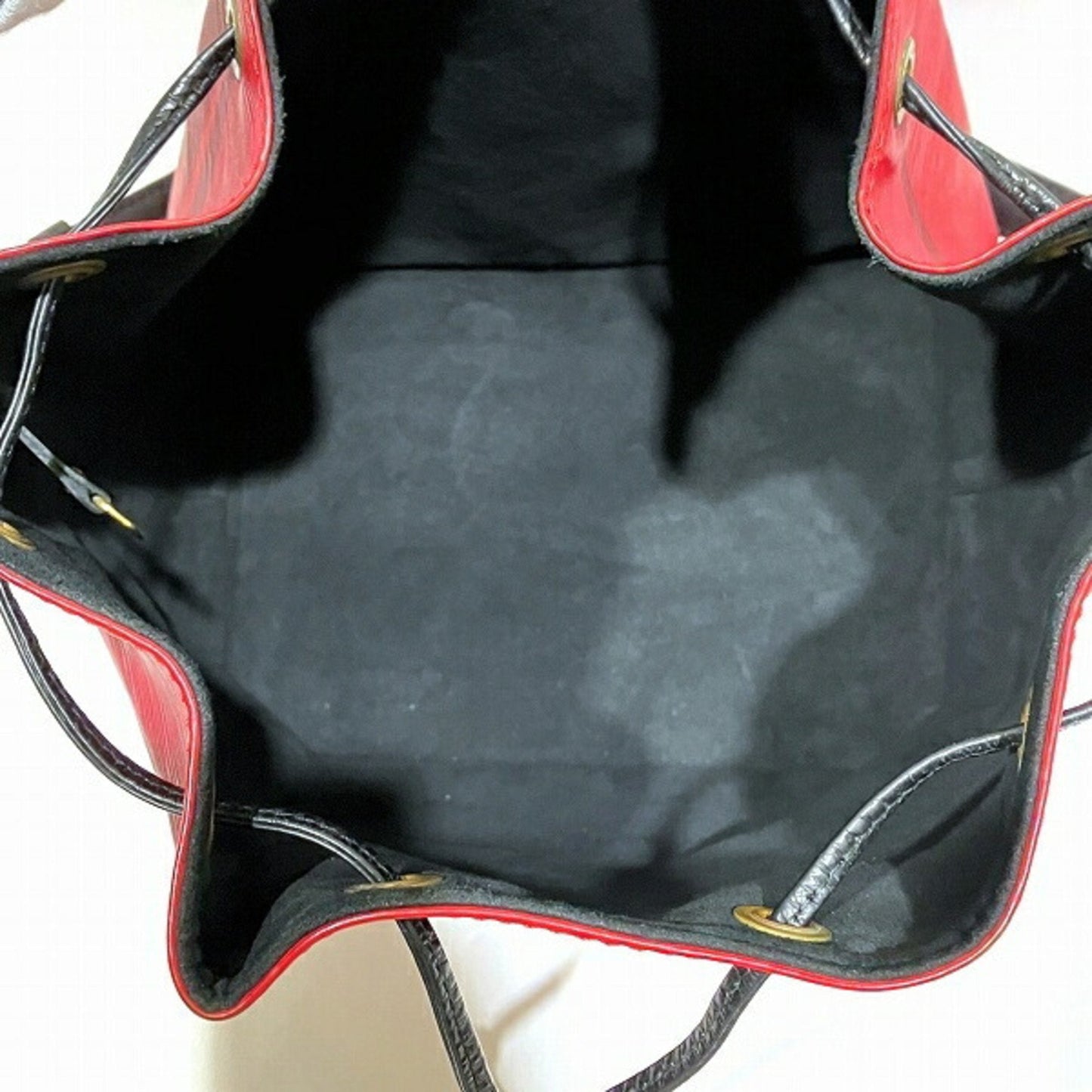 Louis Vuitton Castilian Red Noir Epi Leather Shoulder Bag
