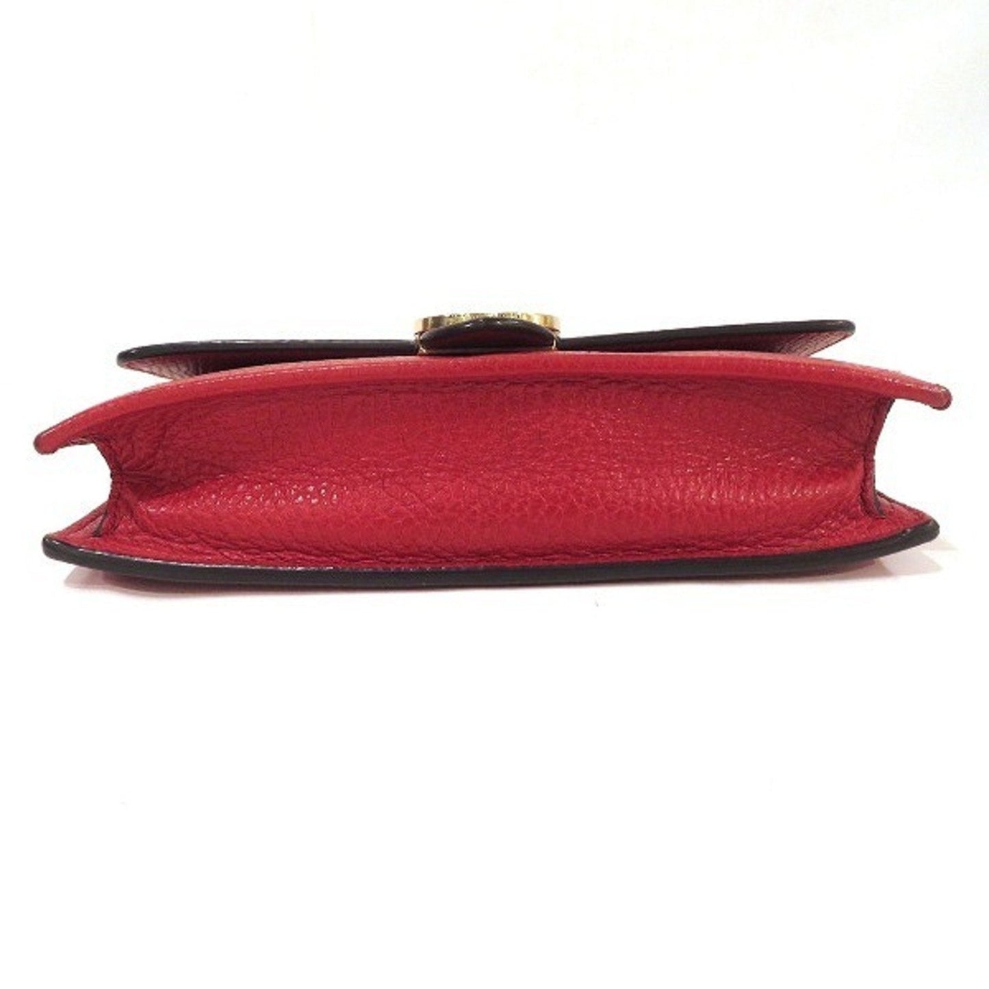 Gucci Red Color Leather Shoulder Bag