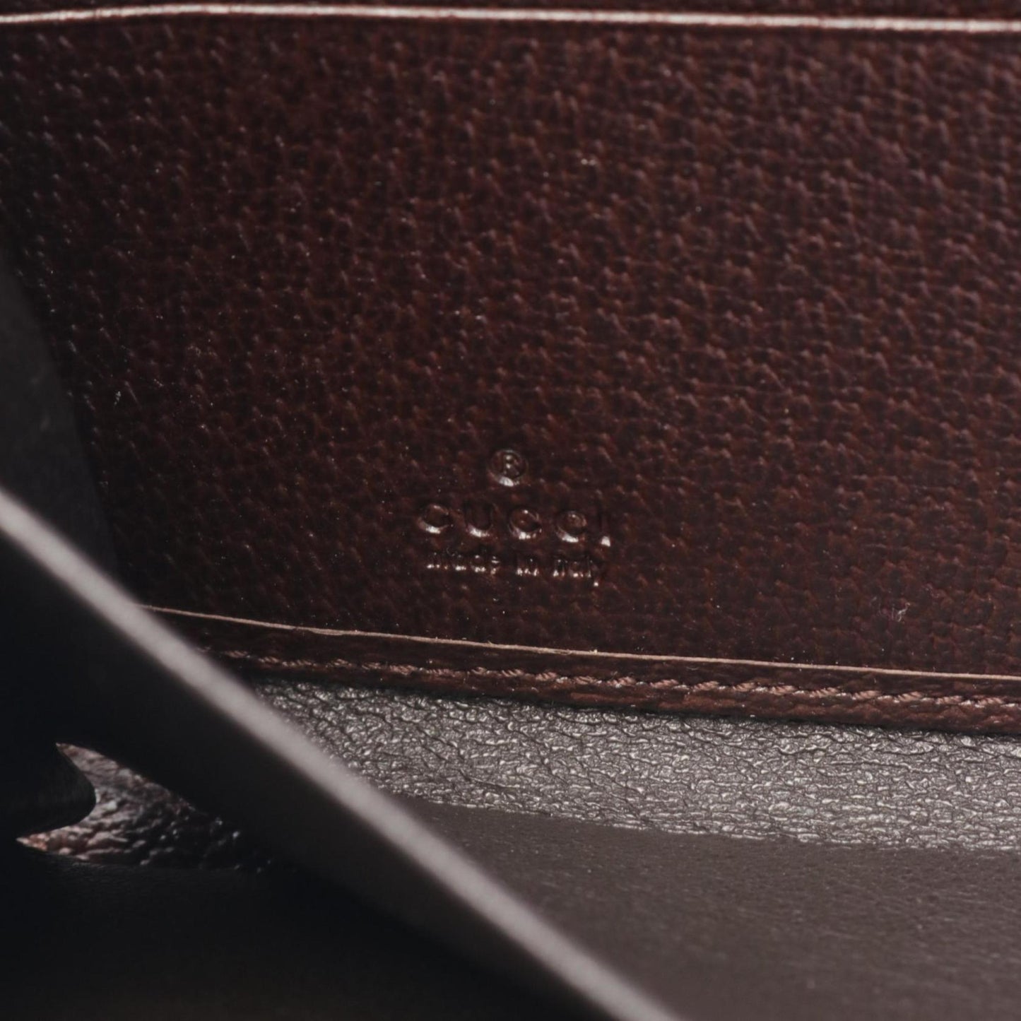Gucci Beige Brown Gg Canvas Leather Wallet (Bi-Fold)