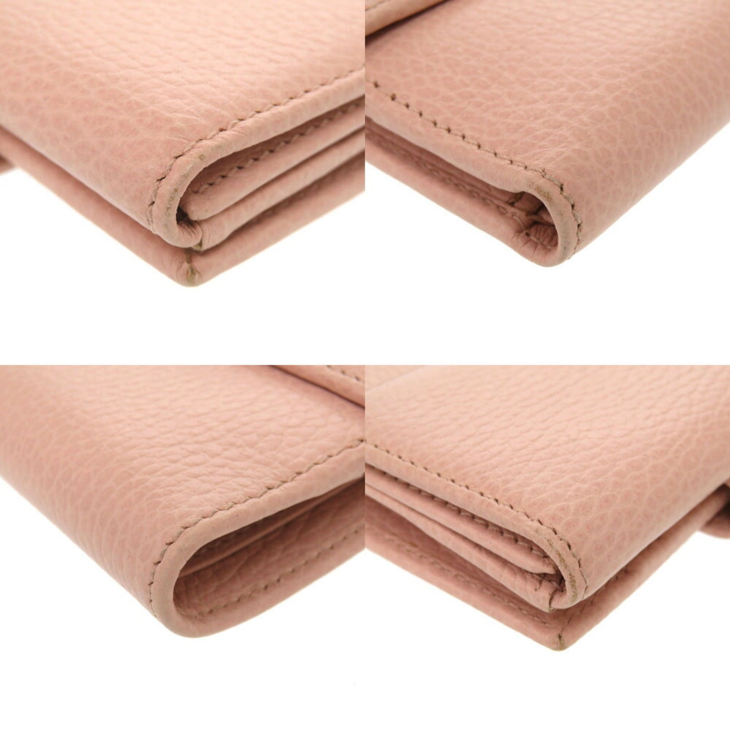 Gucci Pink Leather Wallet (Bi-Fold)