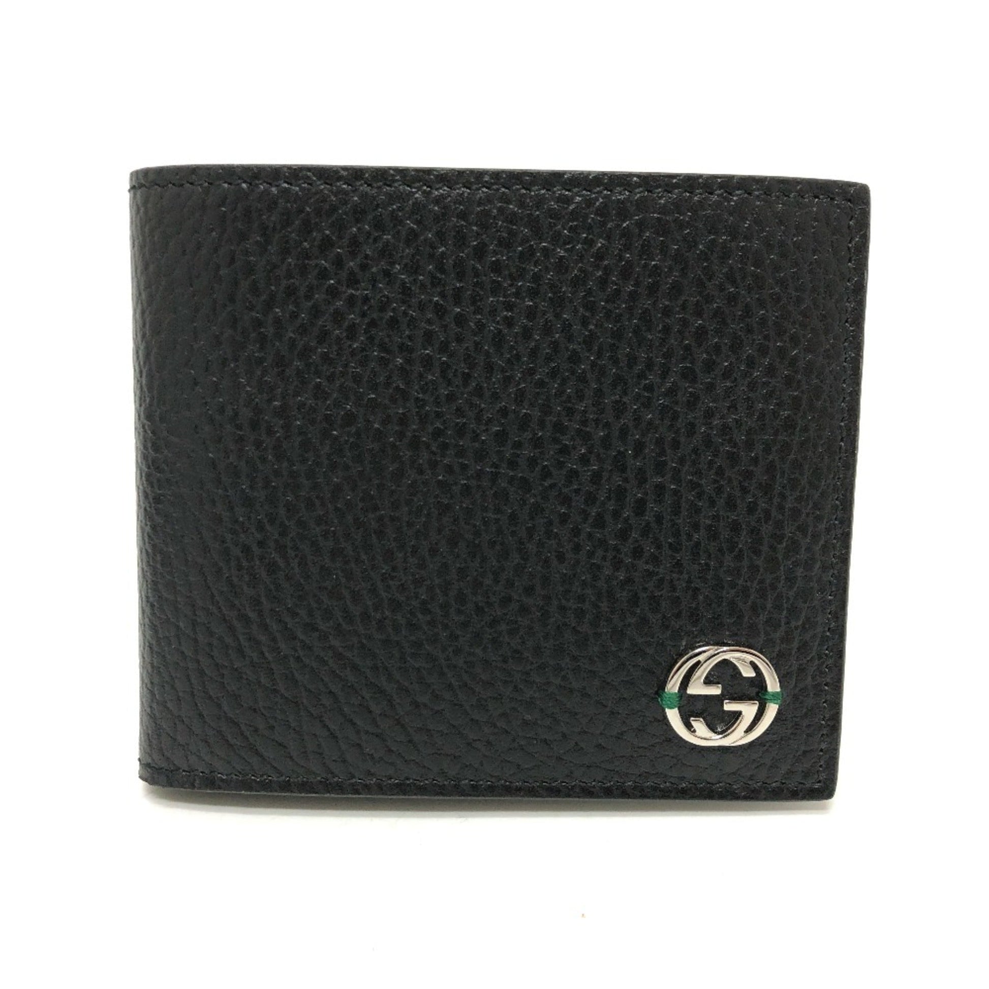 Gucci Black Leather Wallet (Bi-Fold) ()