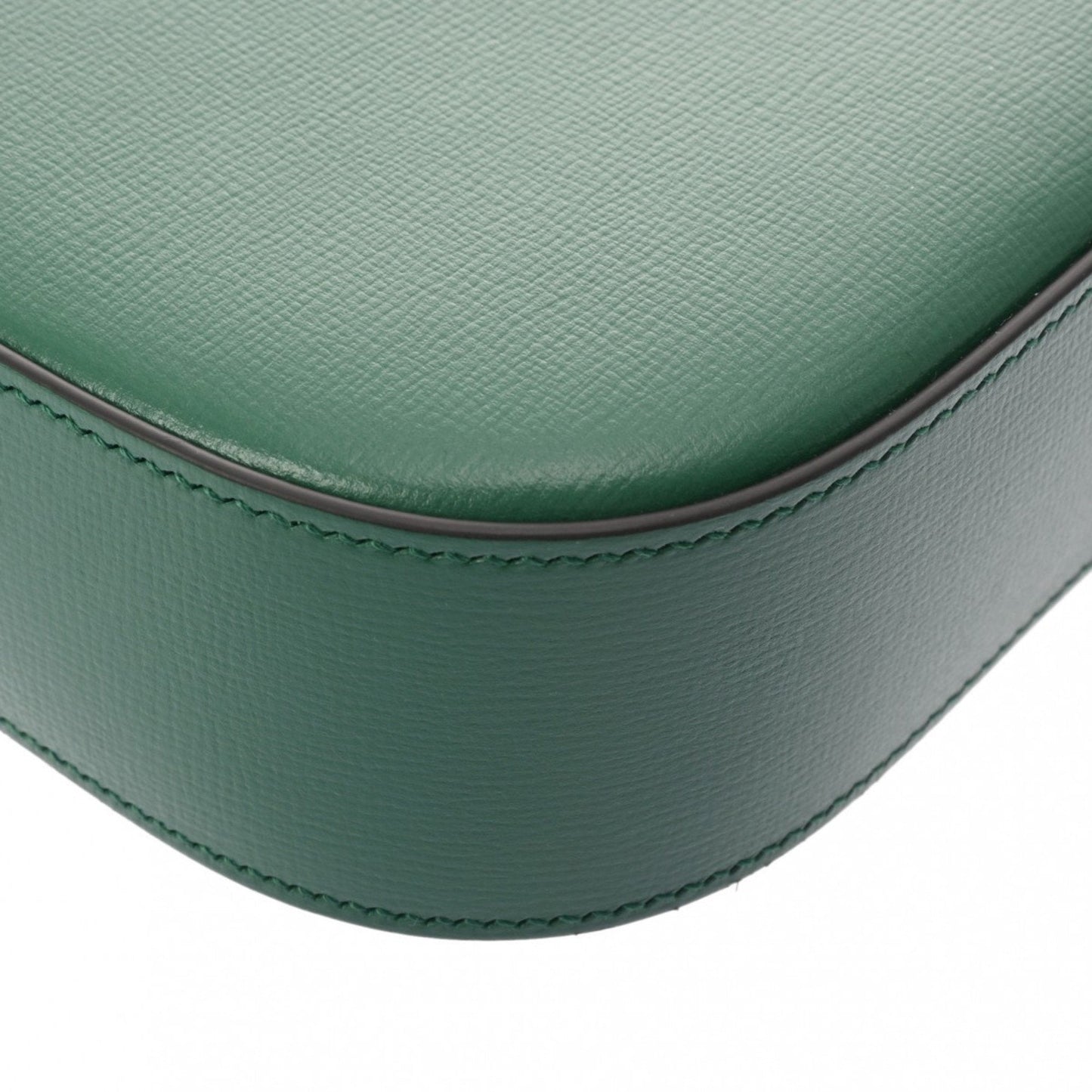 Gucci Horsebit Green Leather Shoulder Bag