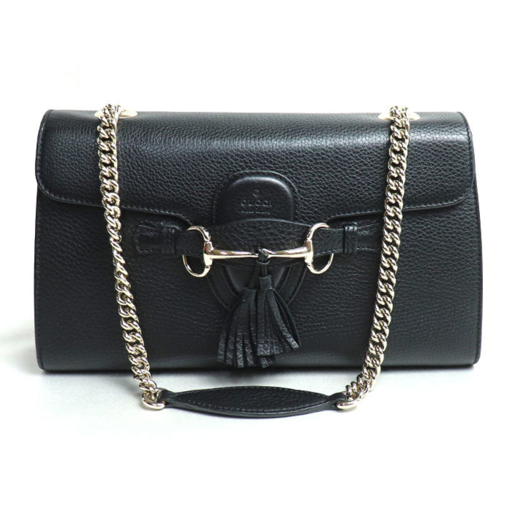 Gucci Black Leather Shoulder Bag ()