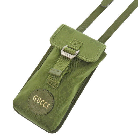 Gucci Green Leather Nylon Shoulder Bag ()