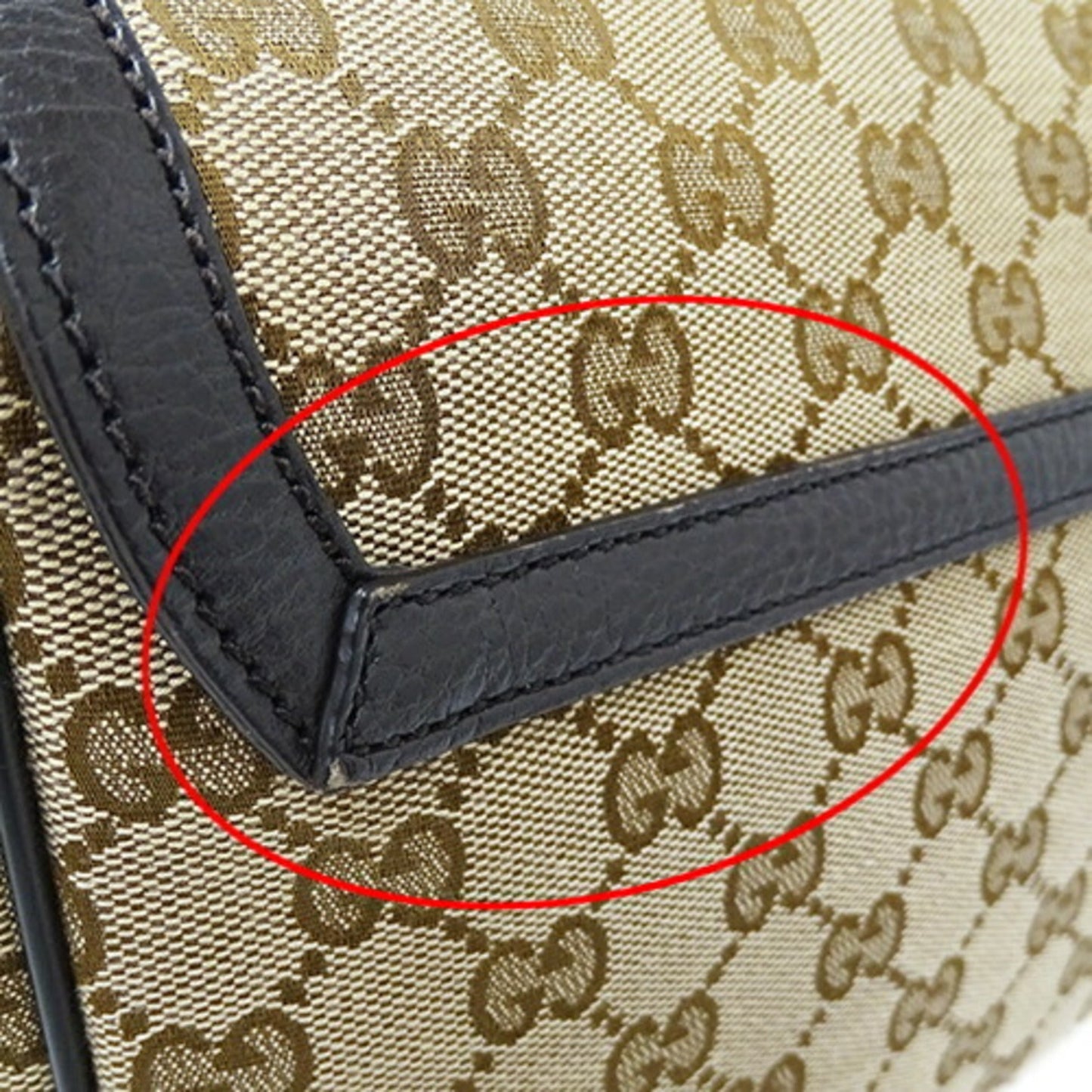 Gucci Beige Brown Gg Canvas Shoulder Bag