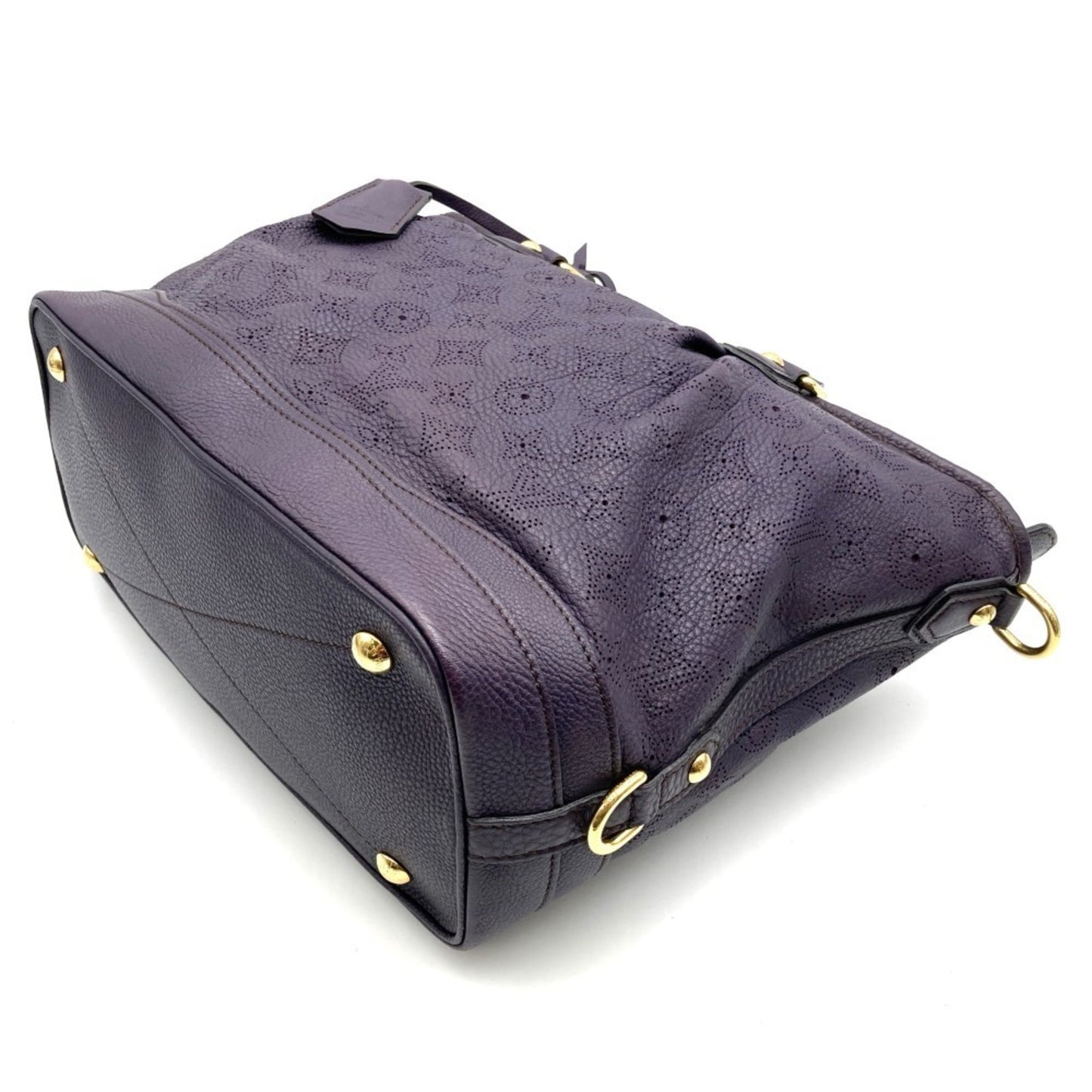 Louis Vuitton Purple Mahina Leather Handbag Shoulder Bag