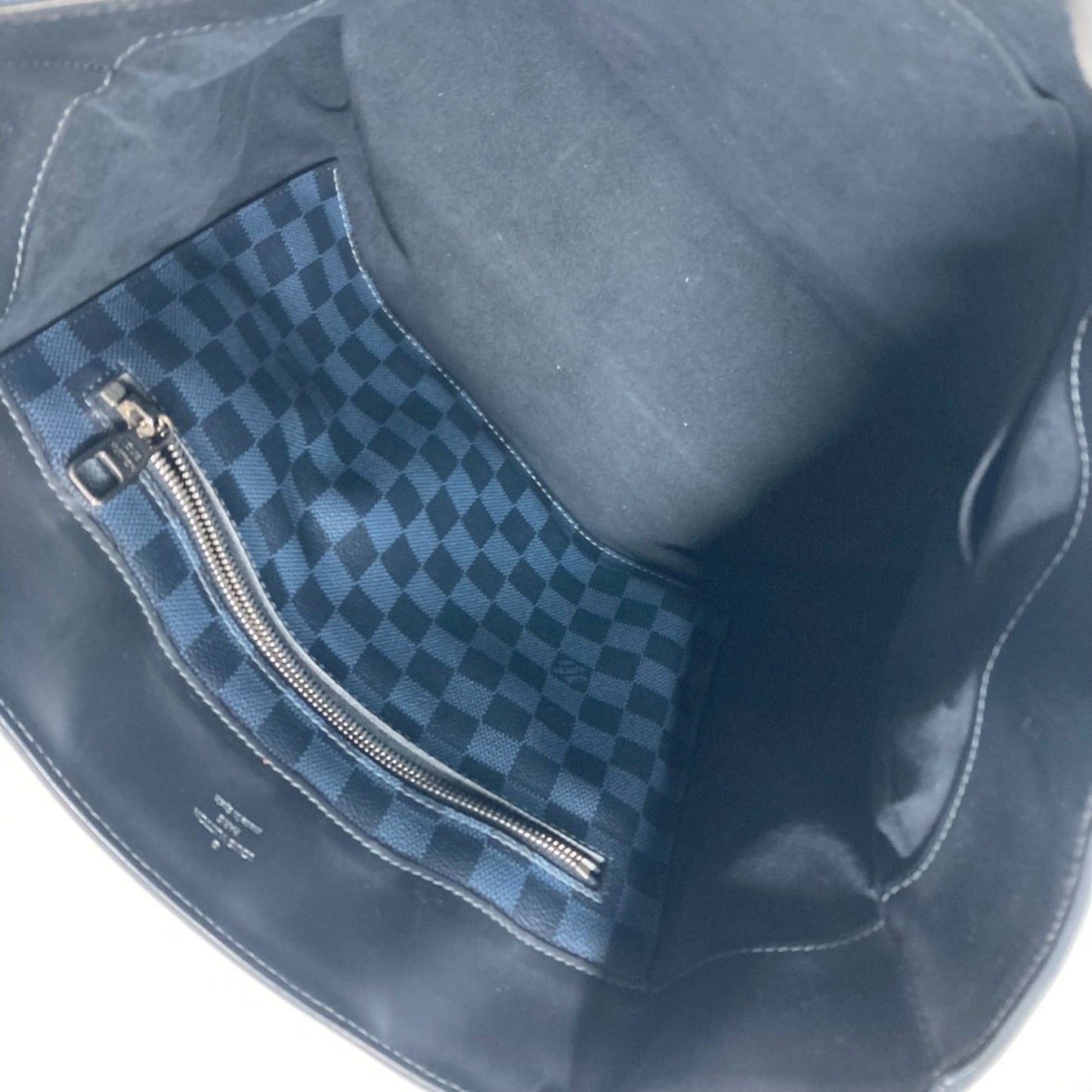 Louis Vuitton Navy Damier Canvas Shoulder Bag Tote Bag